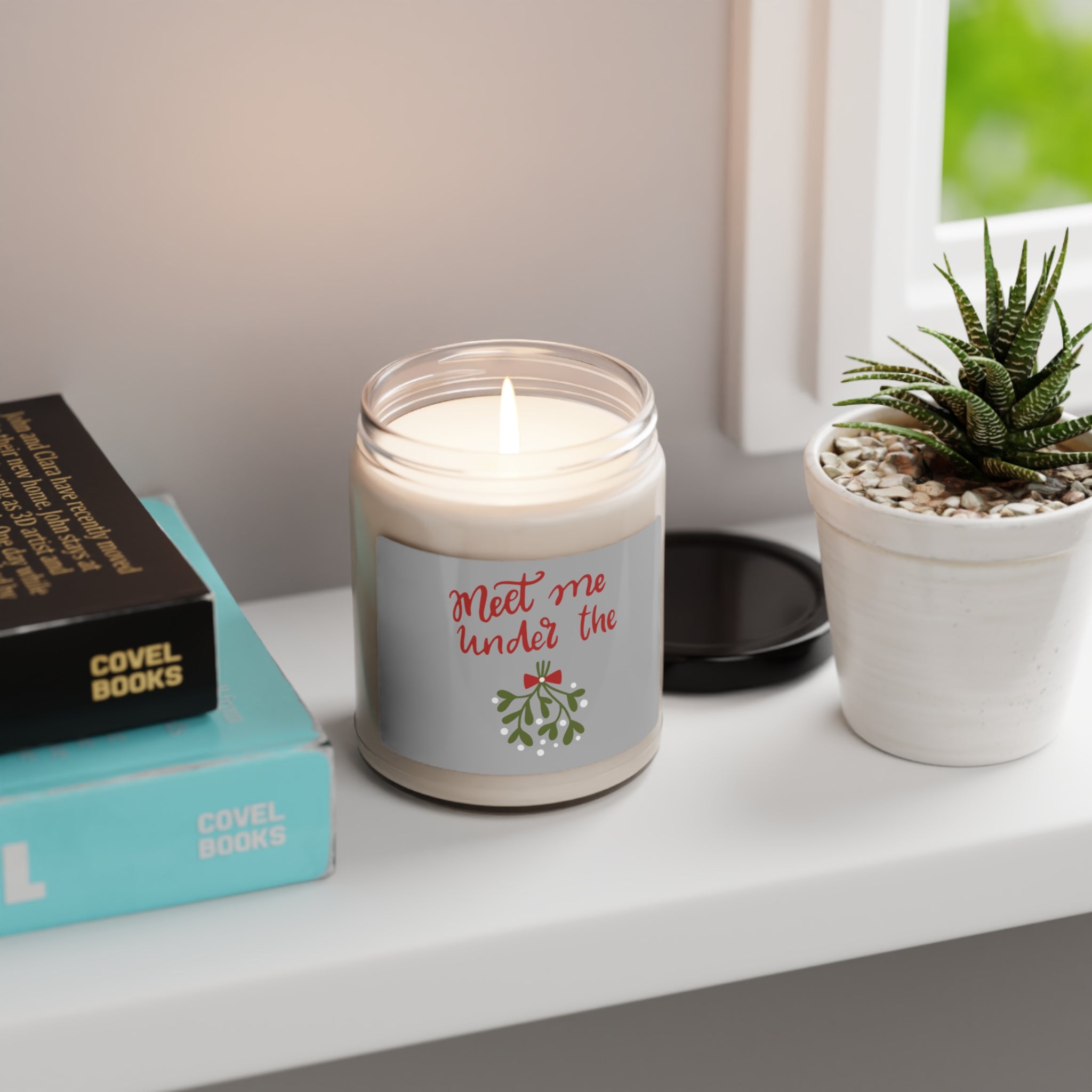 Meet Me Under The Mistletoe Scented Soy Candle, 9oz