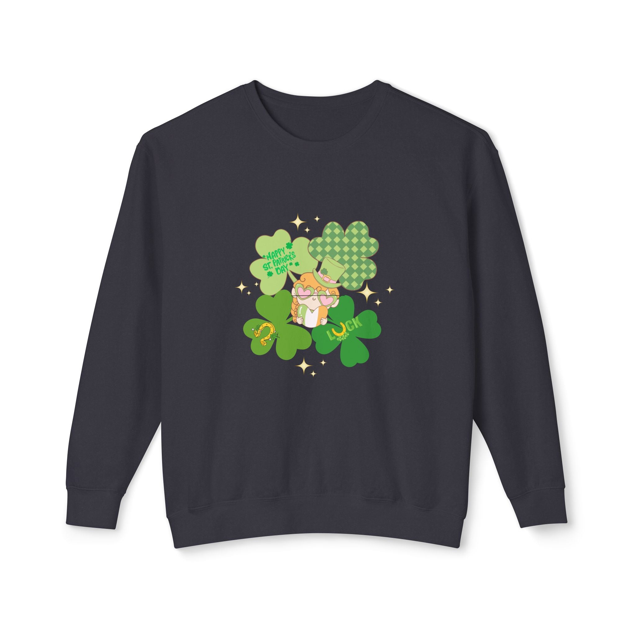 Retro St. Paddy's Day Lightweight Crewneck Sweatshirt