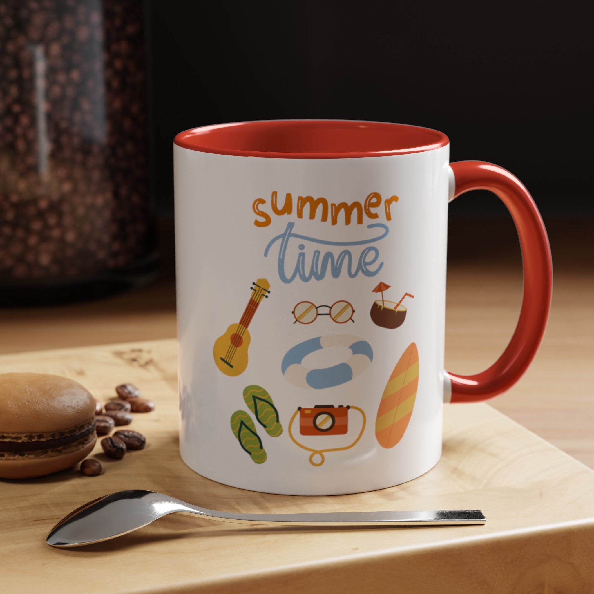 Summertime Fun Accent Coffee Mug (11, 15oz)