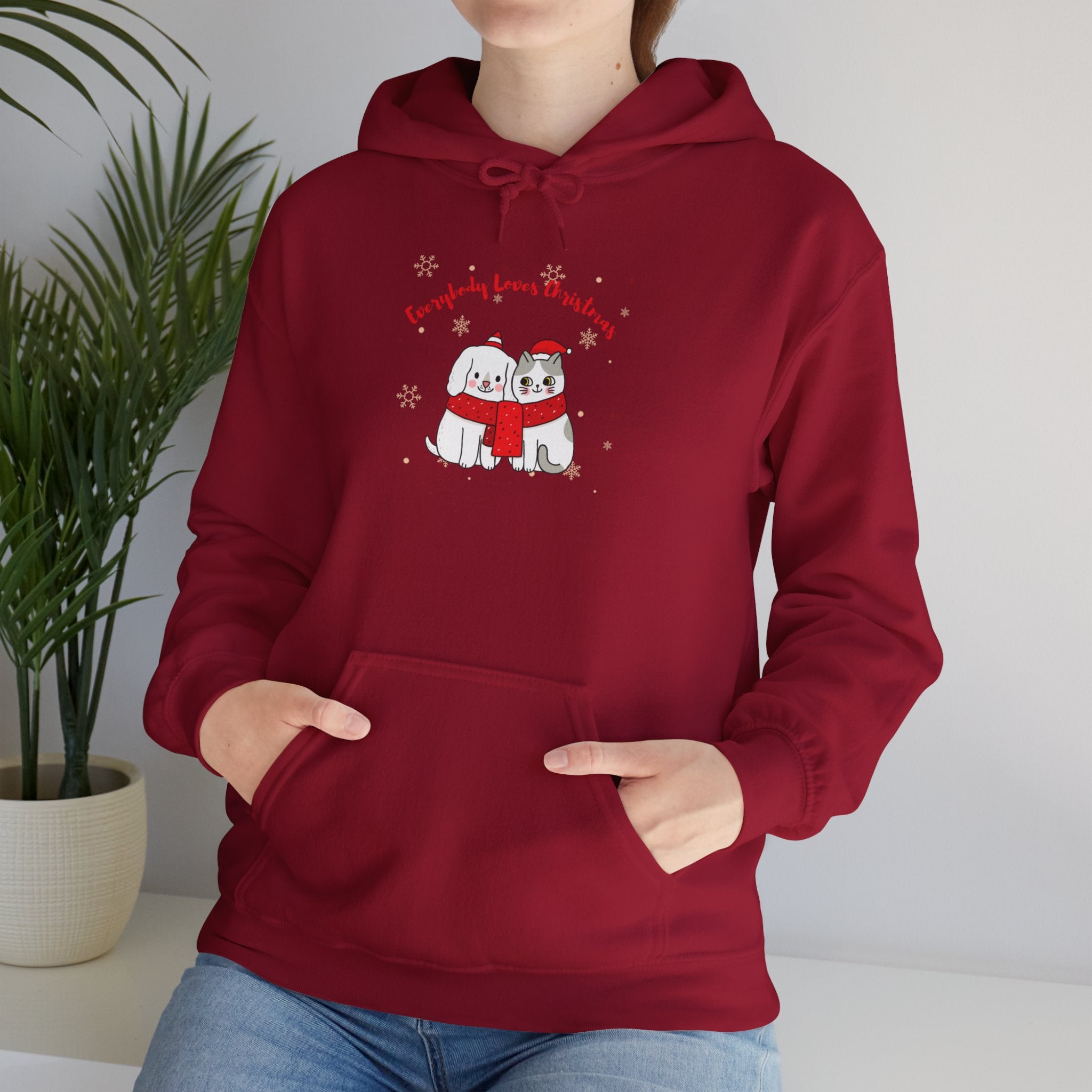 Everybody Loves Christmas Unisex Heavy Blend™ Hooded Sweatshirt