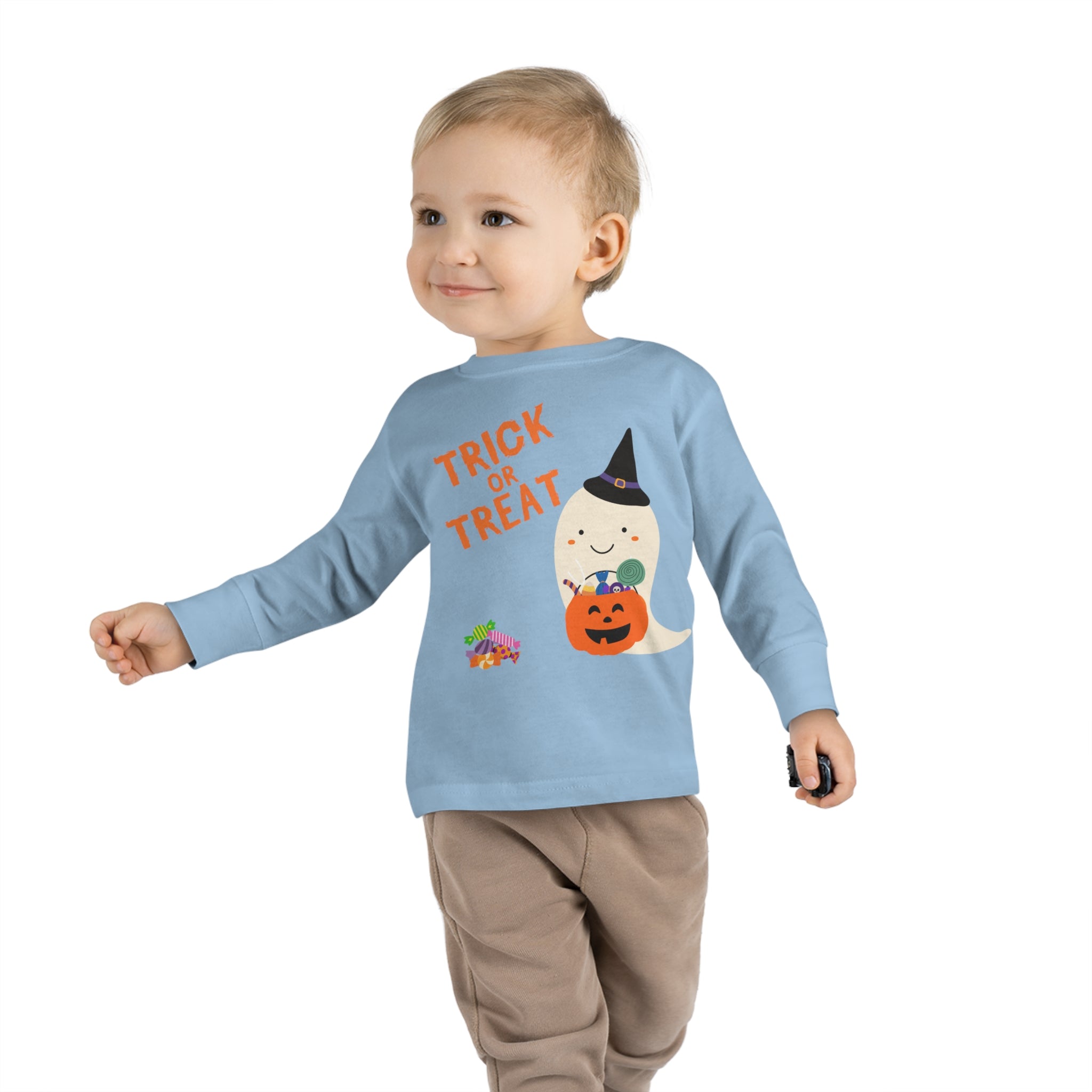 Trick or Treat Toddler Long Sleeve Tee