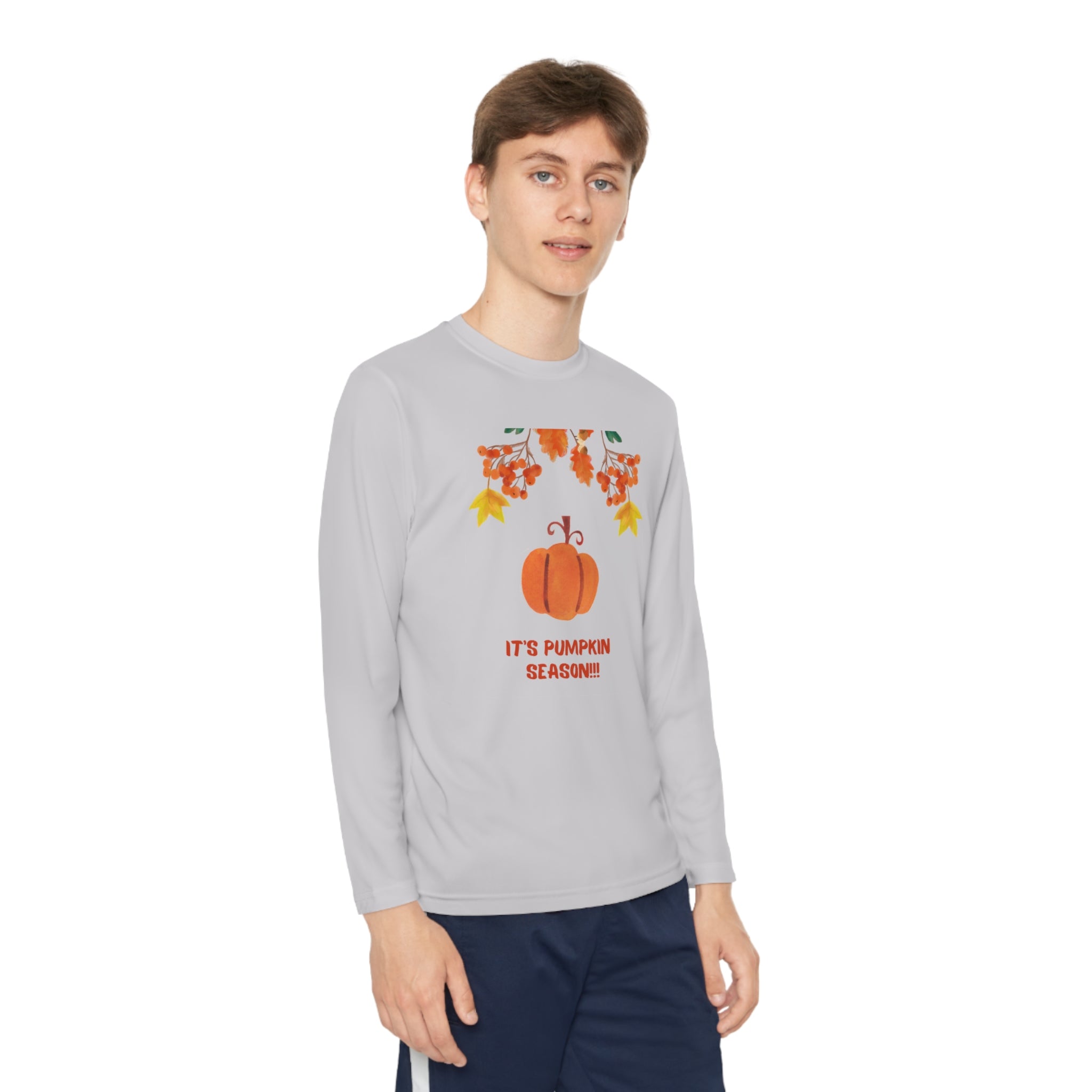 Pumpkin Season Youth Long Sleeve Competitor Tee