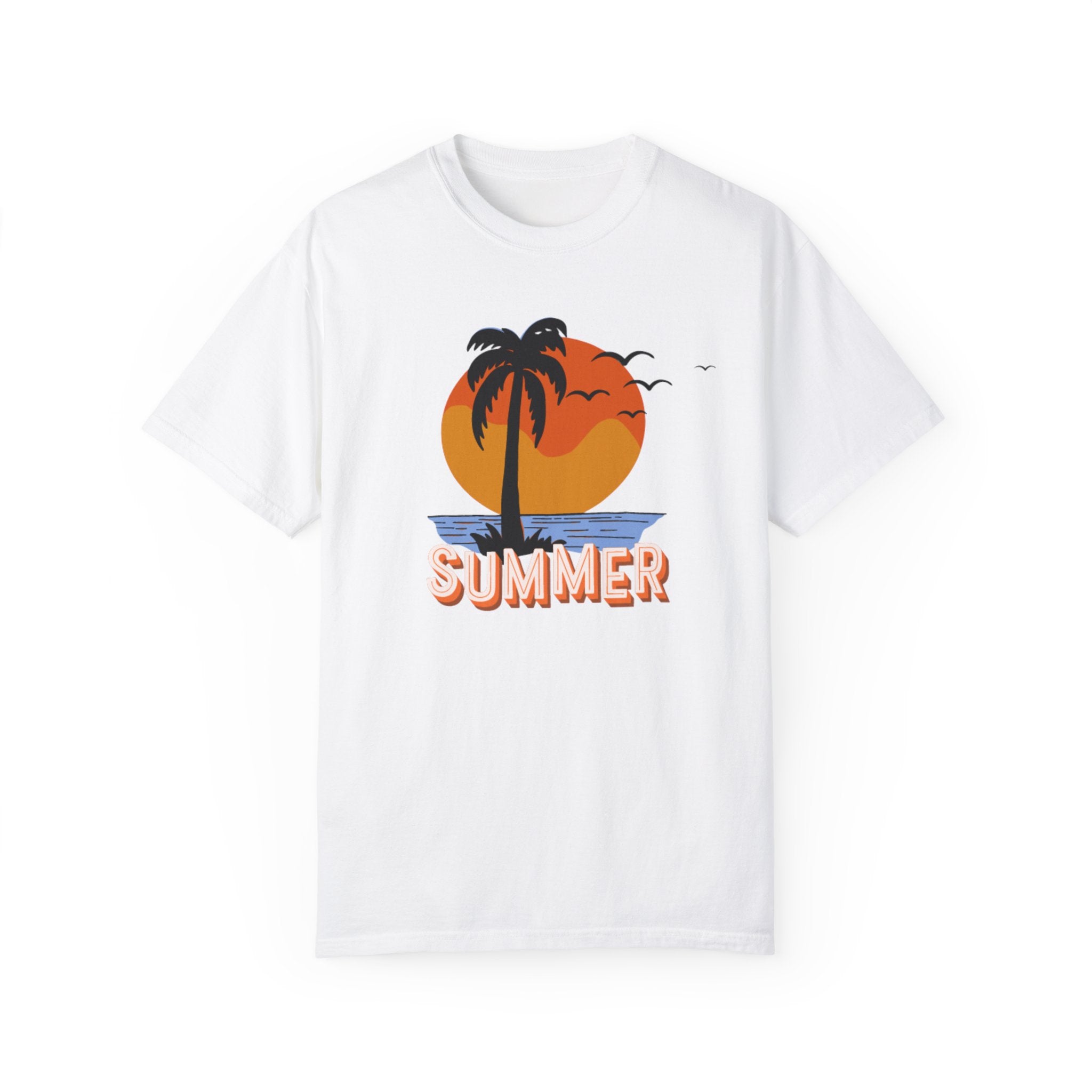 Summer Sunset Unisex Garment-Dyed T-shirt