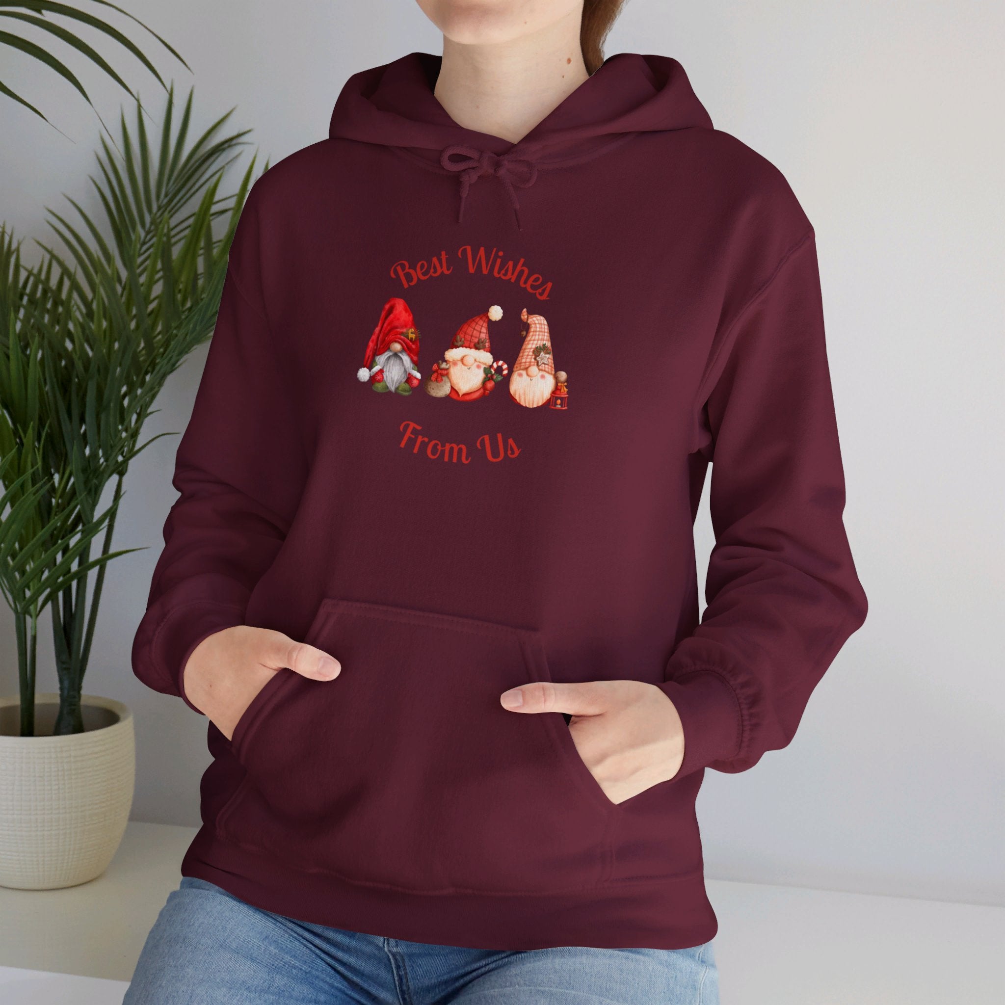Gnome Best Wishes Unisex Heavy Blend™ Hooded Sweatshirt