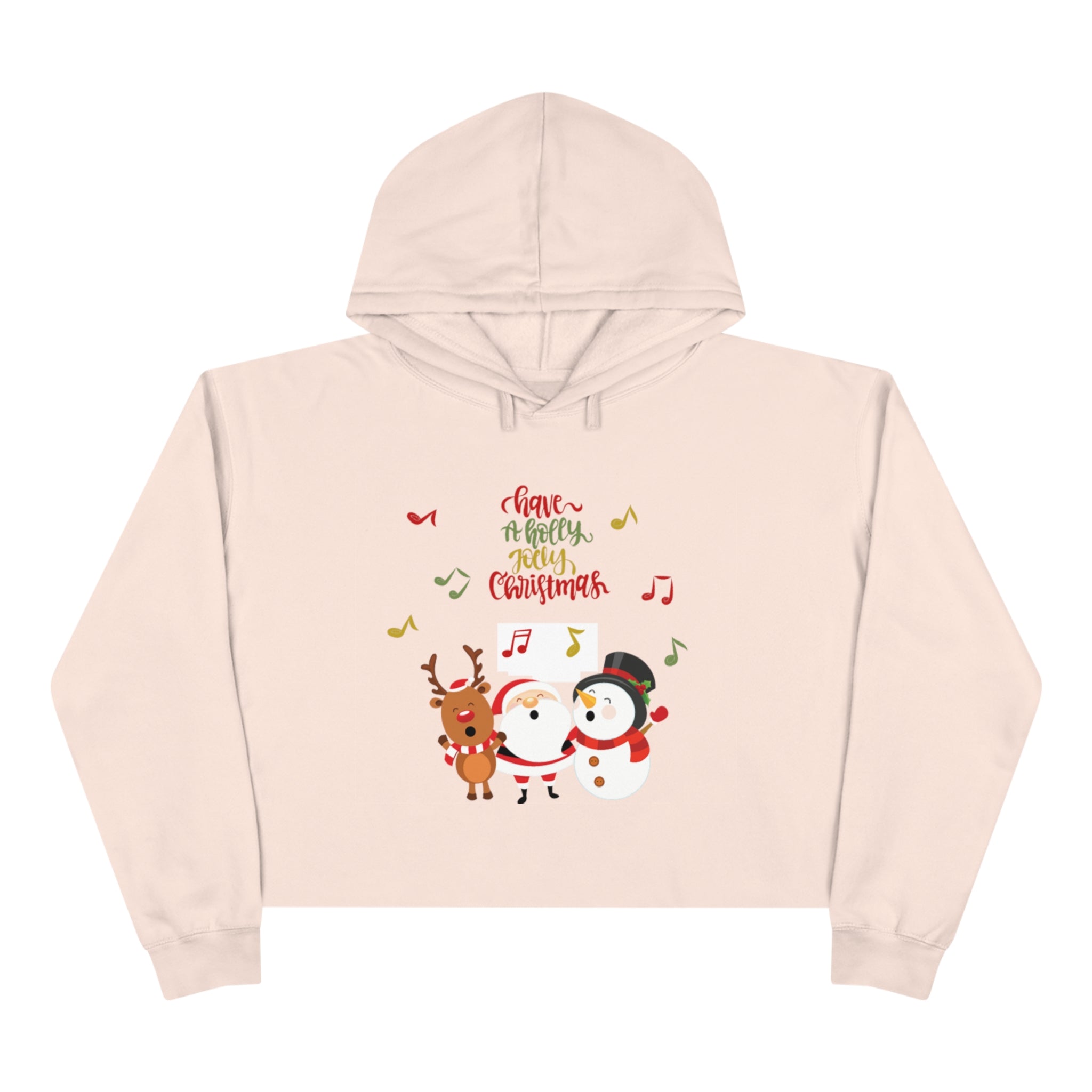Have A Holly Jolly Christmas Crop Hoodie