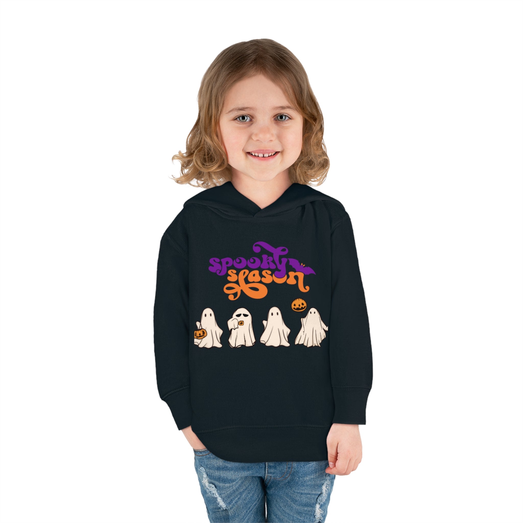 Spooky Season Toddler Pullover Fleece Hoodie