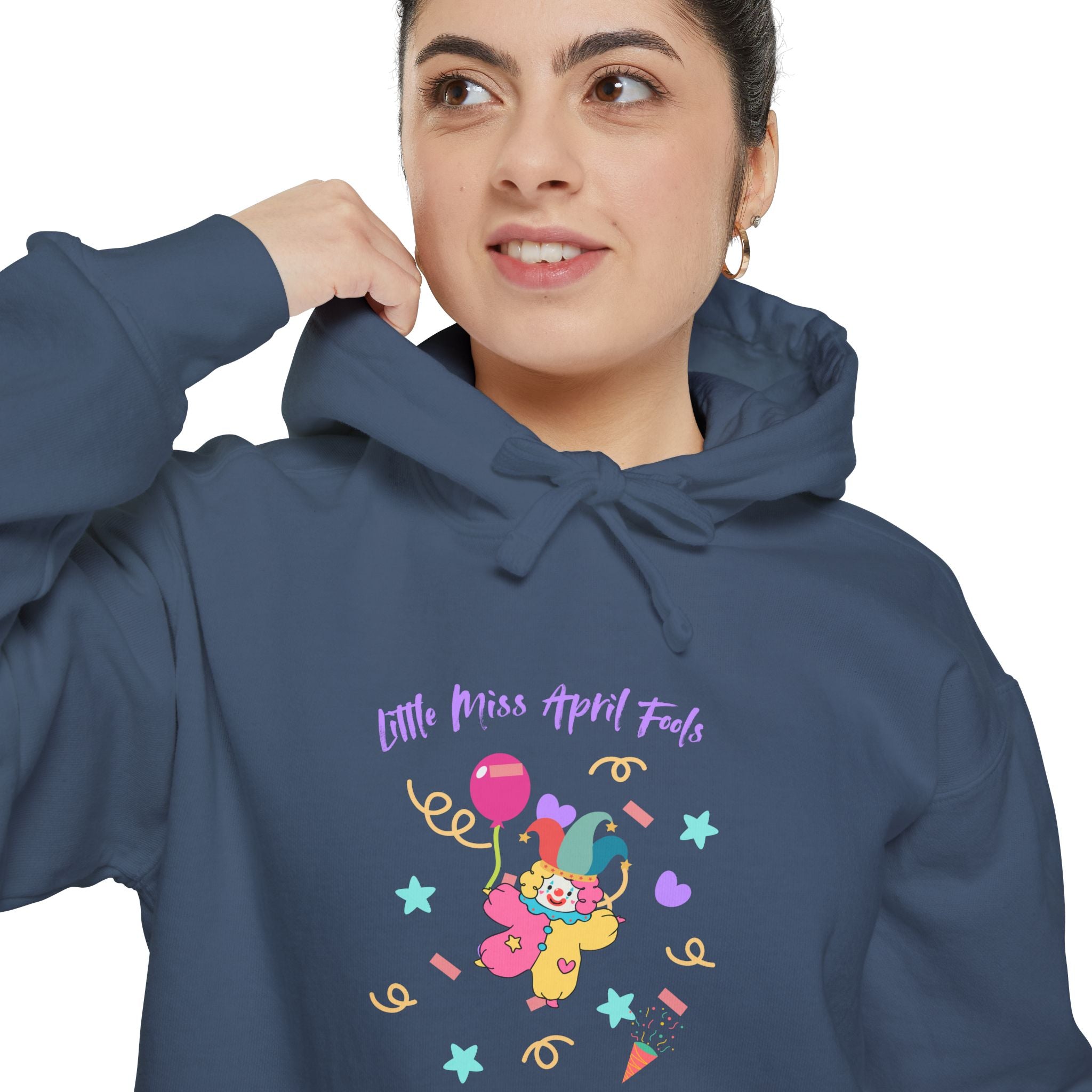 Little Miss April Fool's Day Fun Graphic Unisex Hoodie
