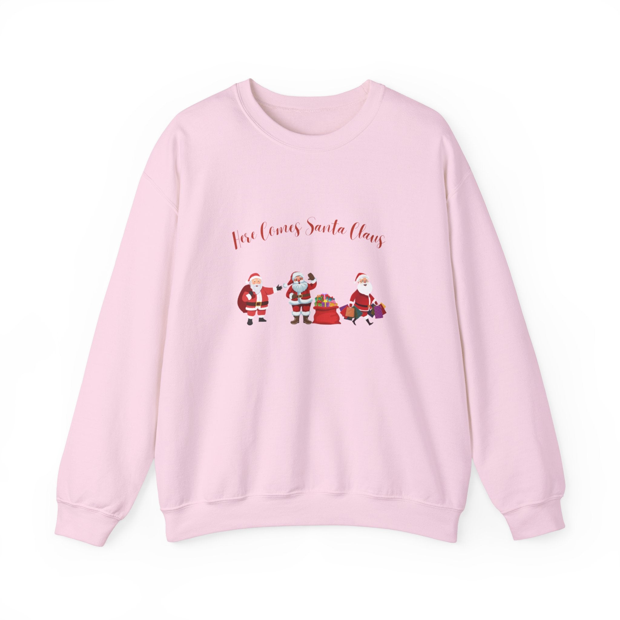 Here Comes Santa Claus Unisex Heavy Blend™ Crewneck Sweatshirt