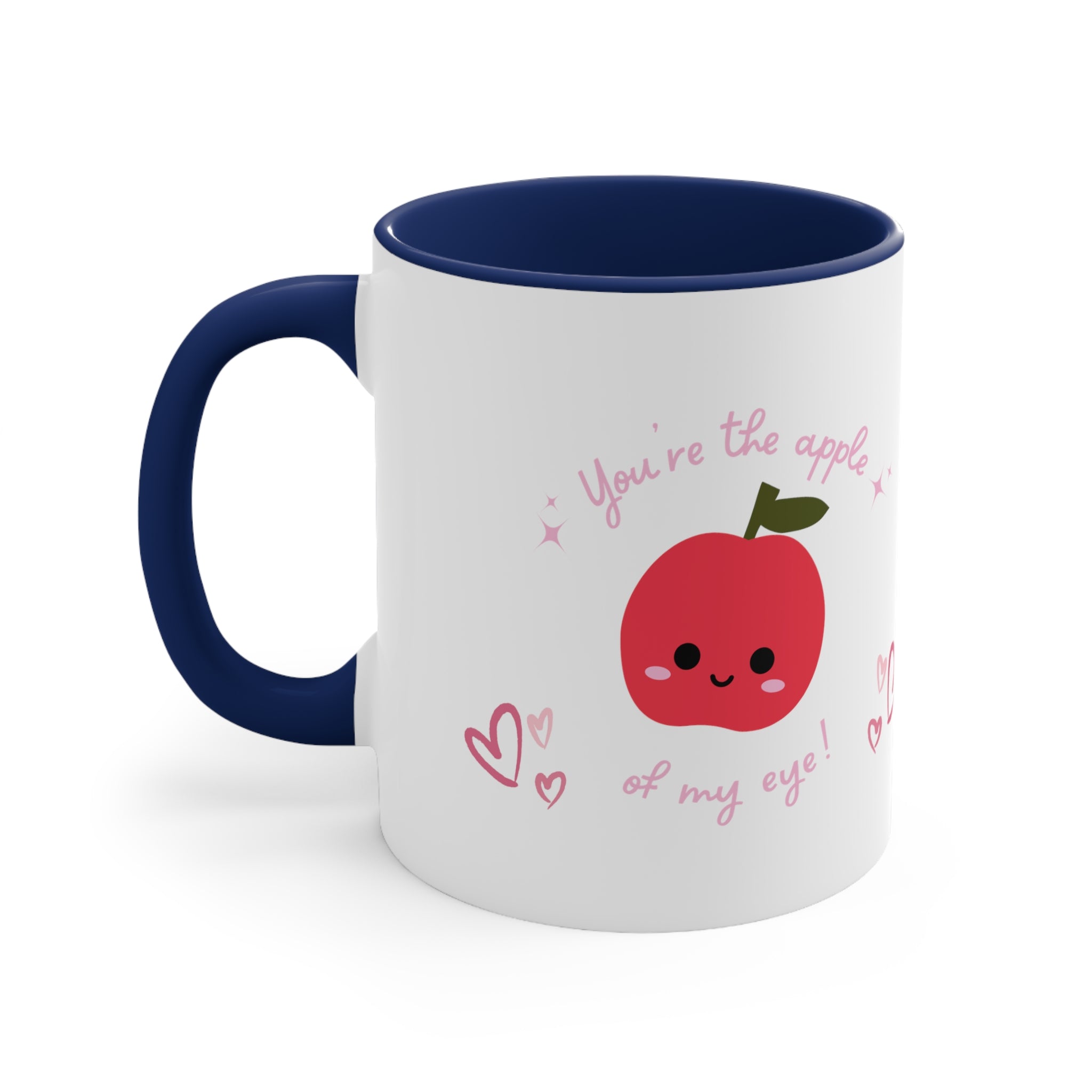 You Are The Apple Of My Eyes Accent Coffee Mug, 11oz