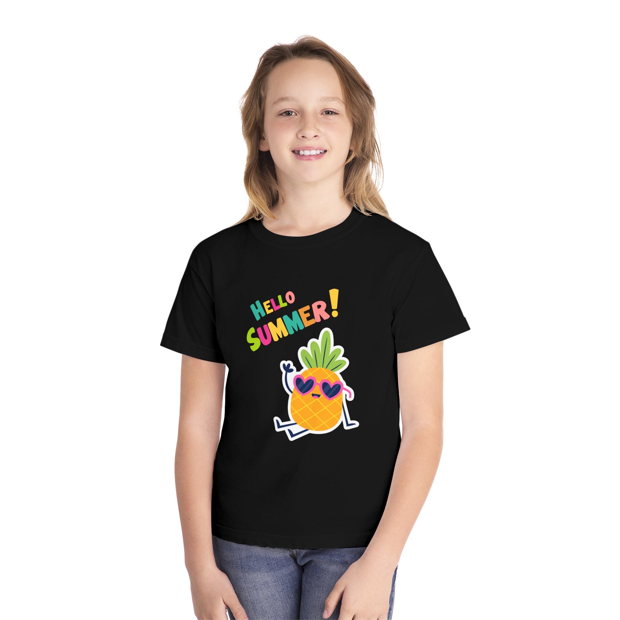 Hello Pineapple Summer Youth Midweight Tee