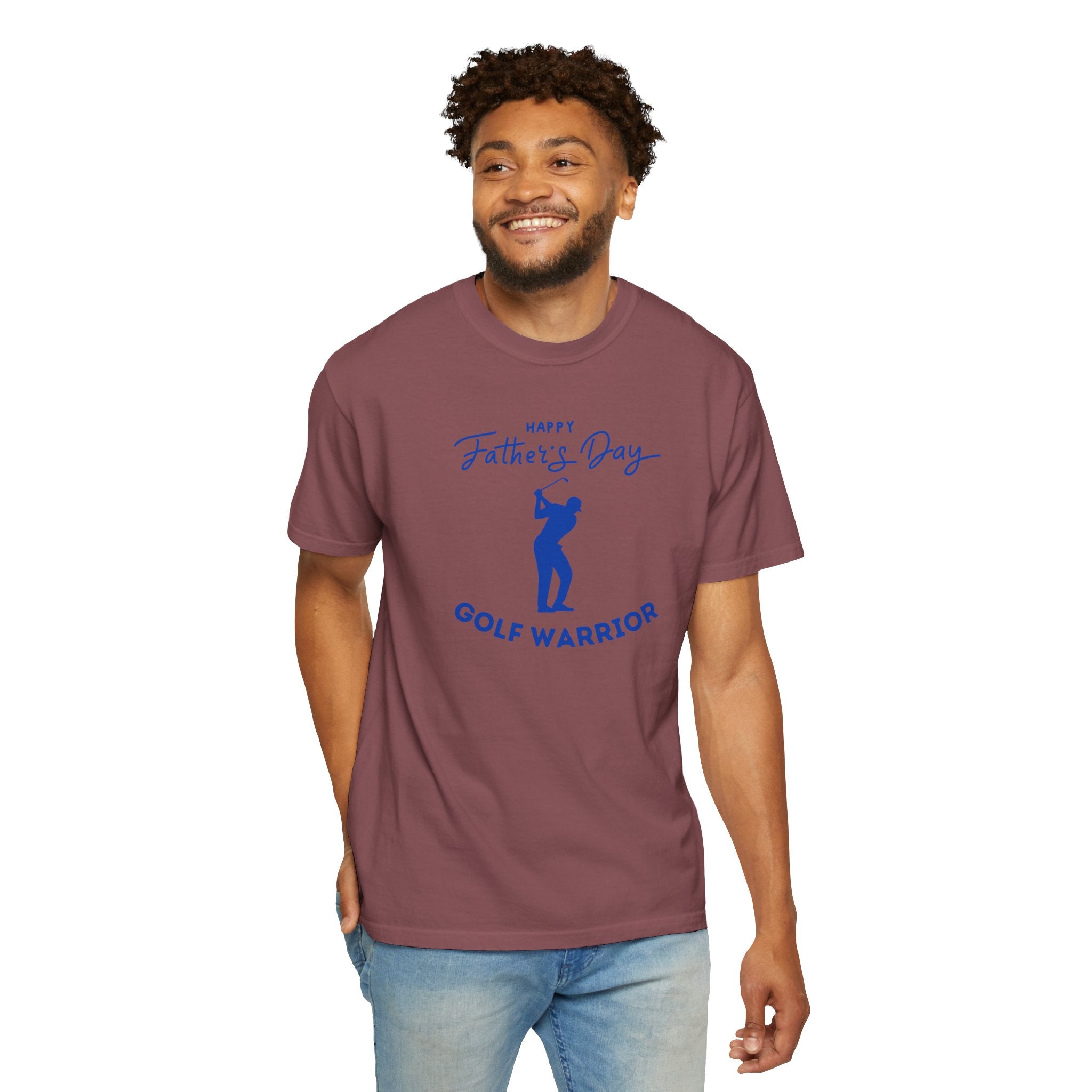 Happy Father's Day Golf Warrior Unisex Garment-Dyed T-shirt