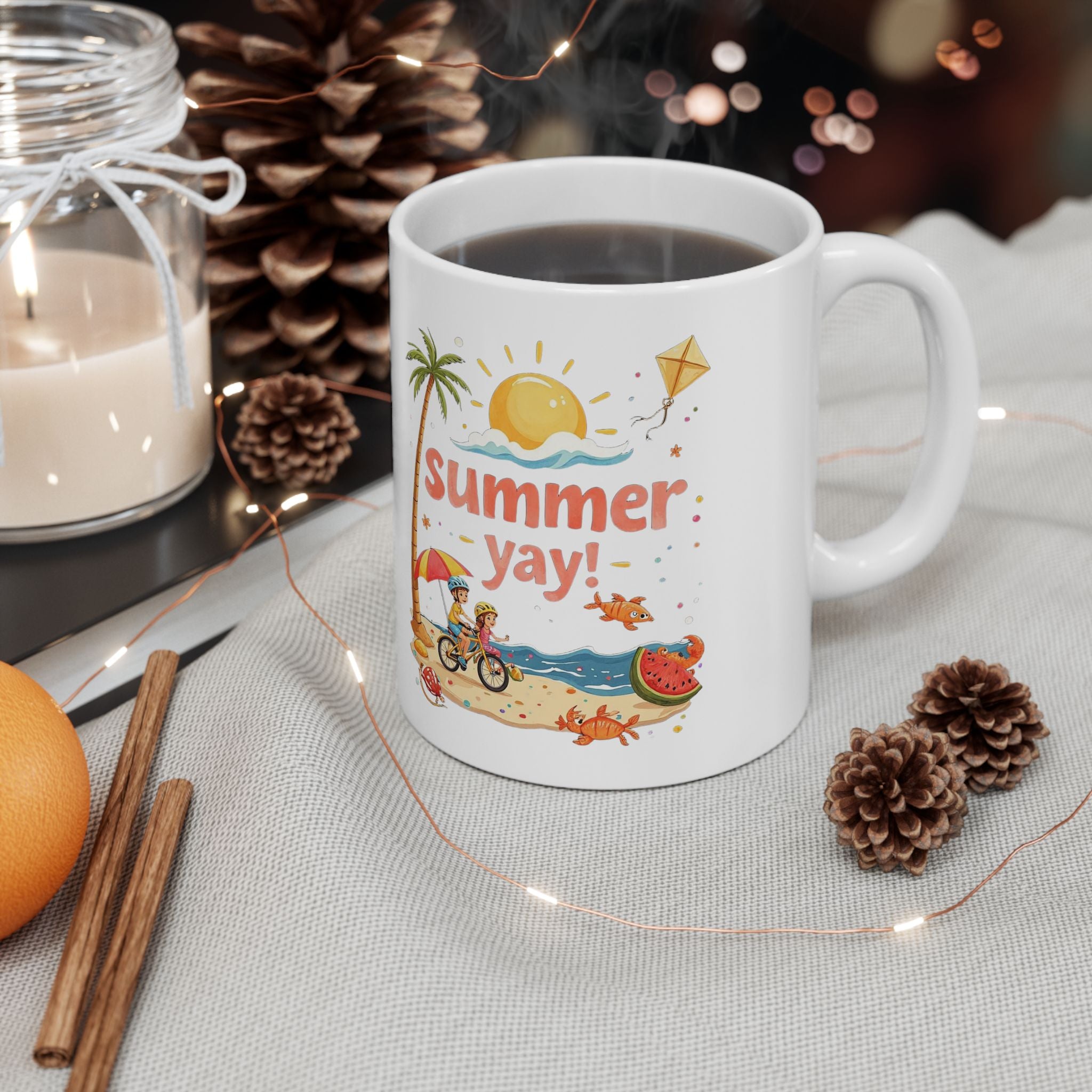 Summer Yay! Ceramic Mug,
