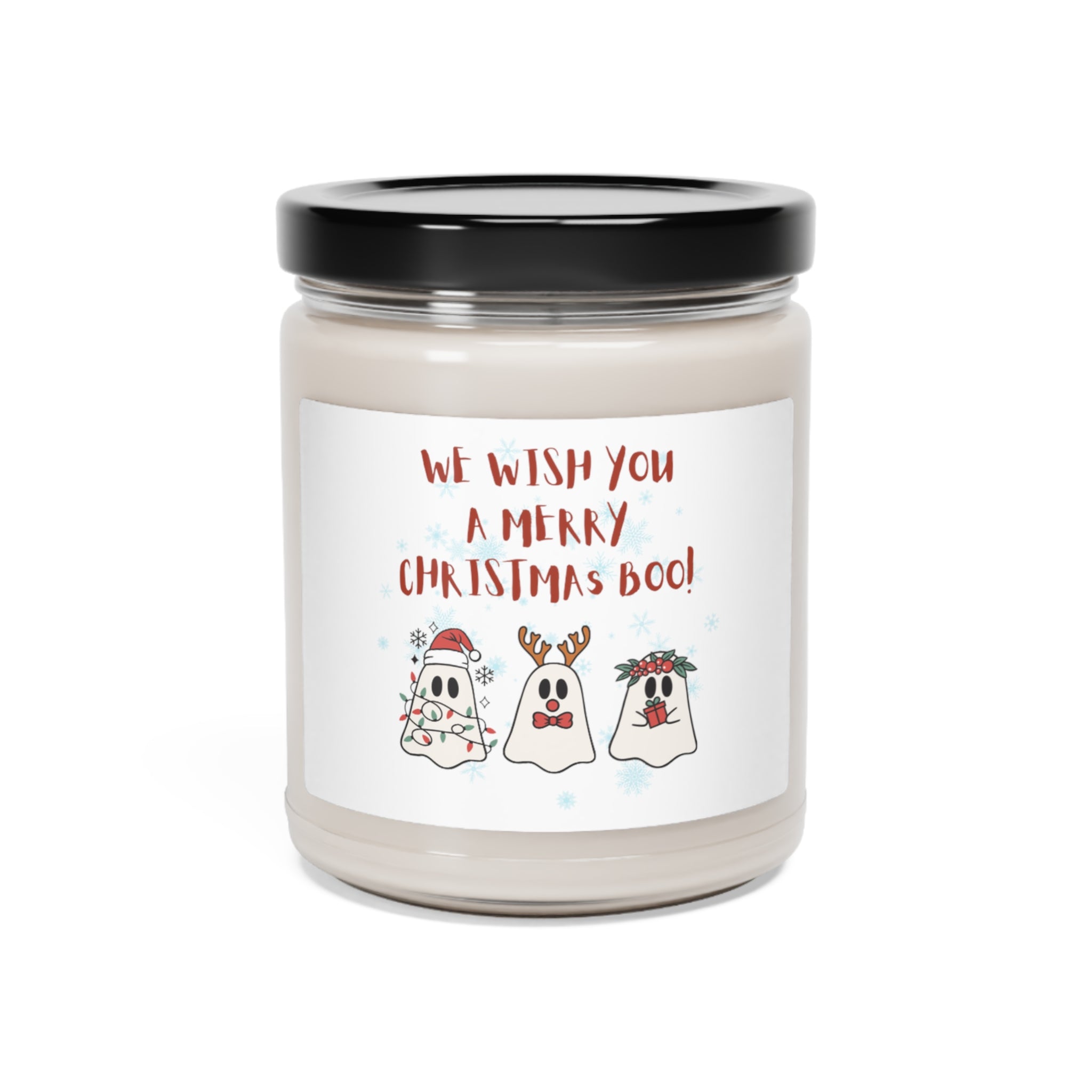 We Wish You A Merry Christmas Boo Scented Soy Candle, 9oz