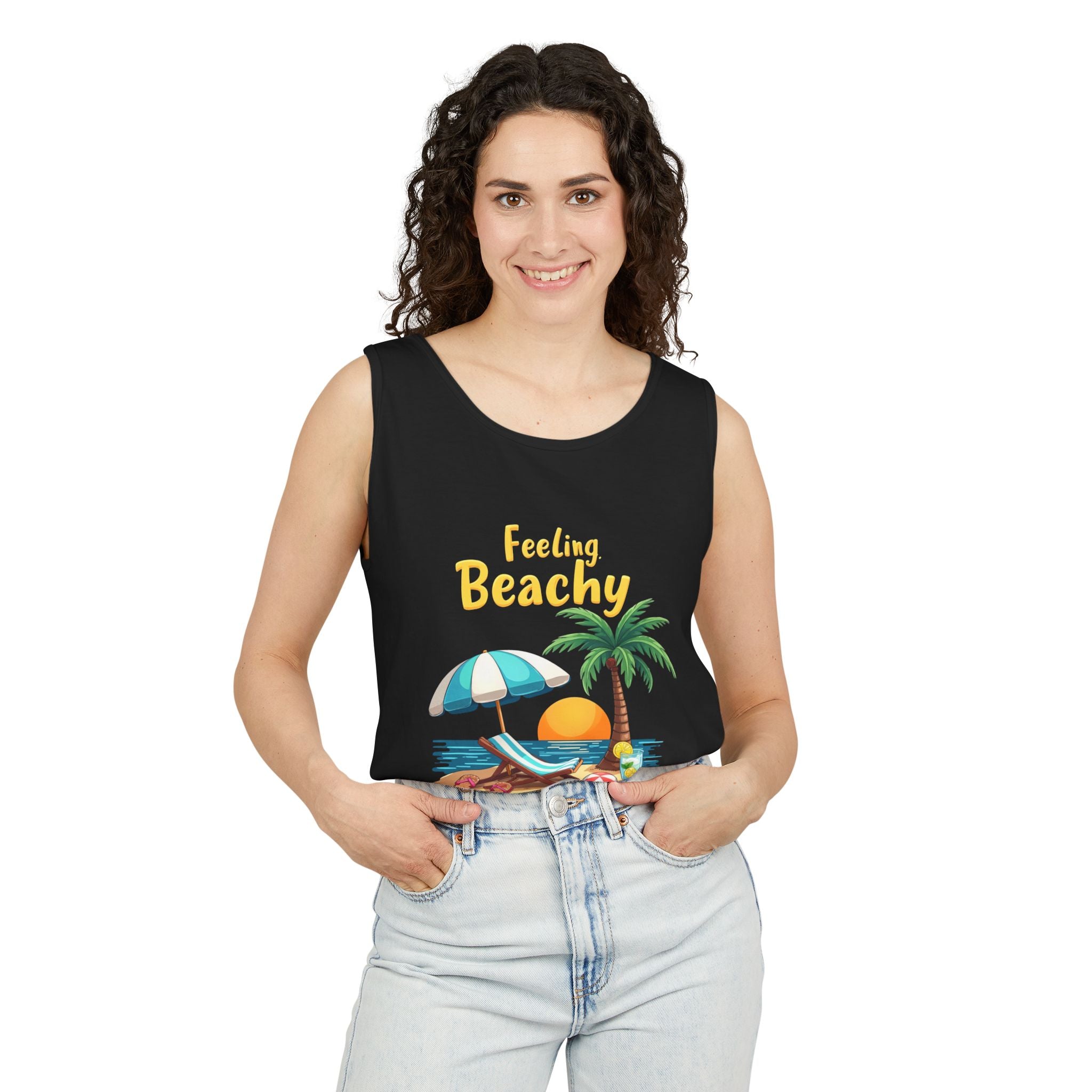 Feeling Beachy Unisex Tank Top