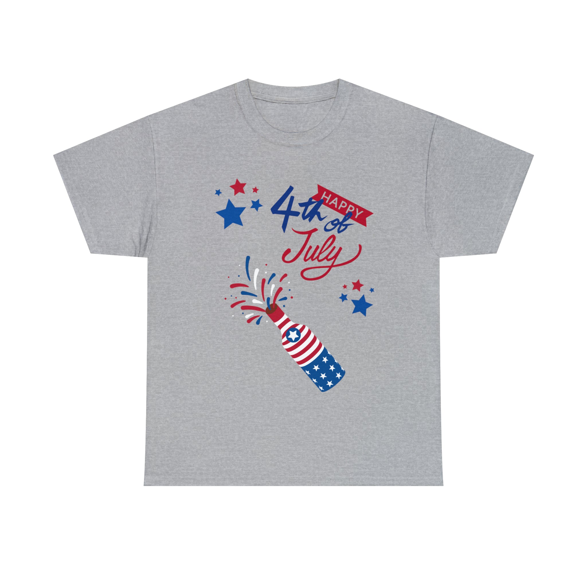 Happy 4th Of July Celebration Unisex Heavy Cotton Tee