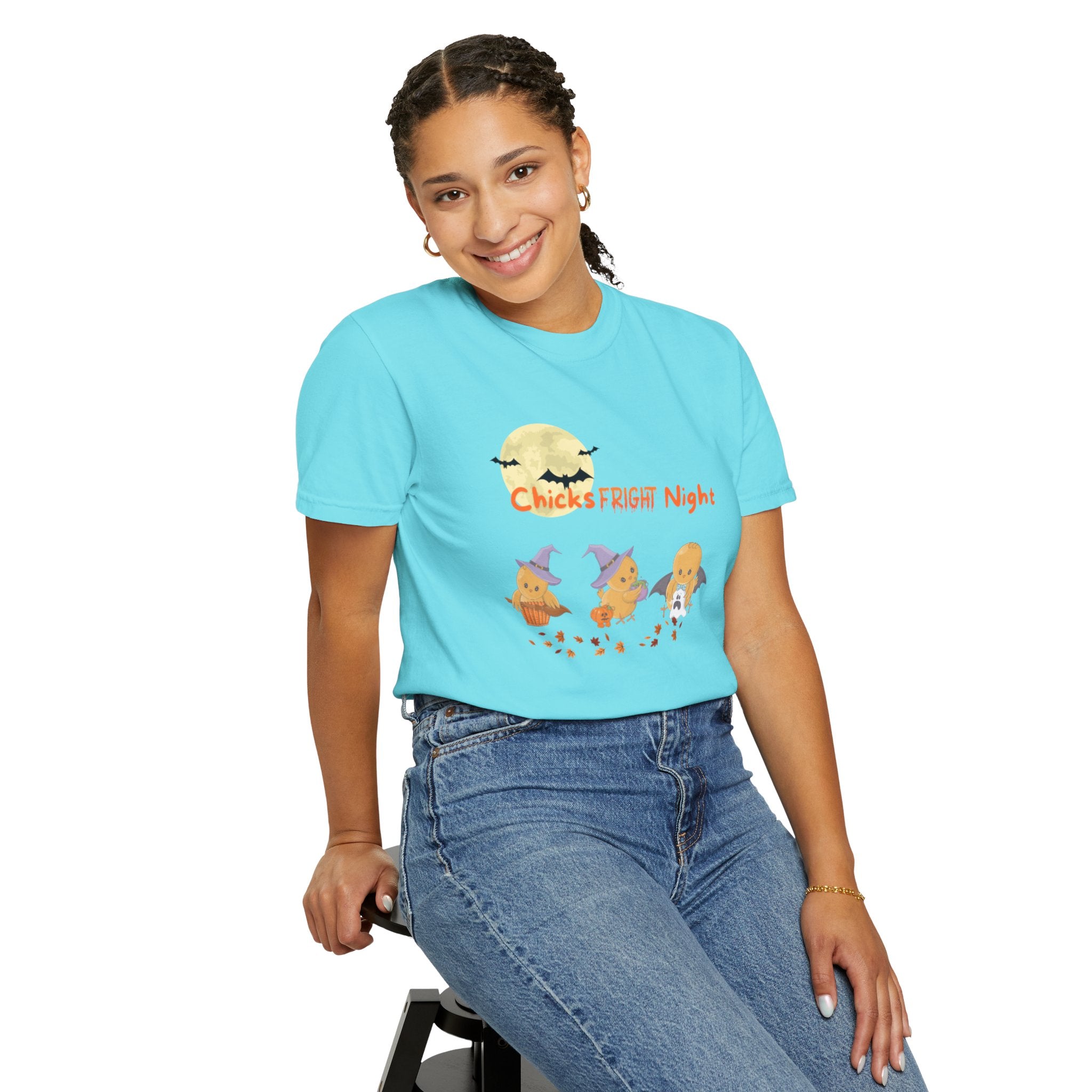 Chicks Fright Night Unisex Garment-Dyed T-shirt