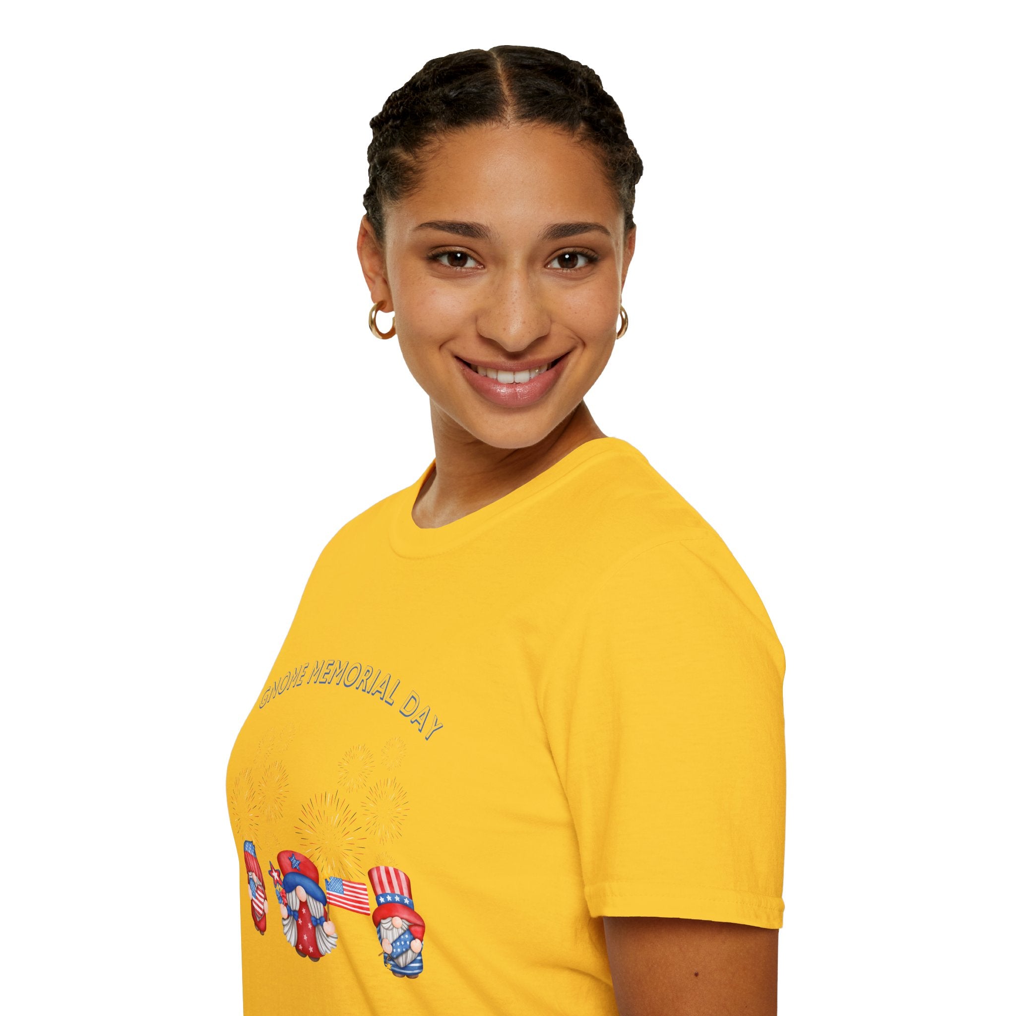 Gnome Memorial Day Unisex T-Shirt - Celebrate with Fun Design