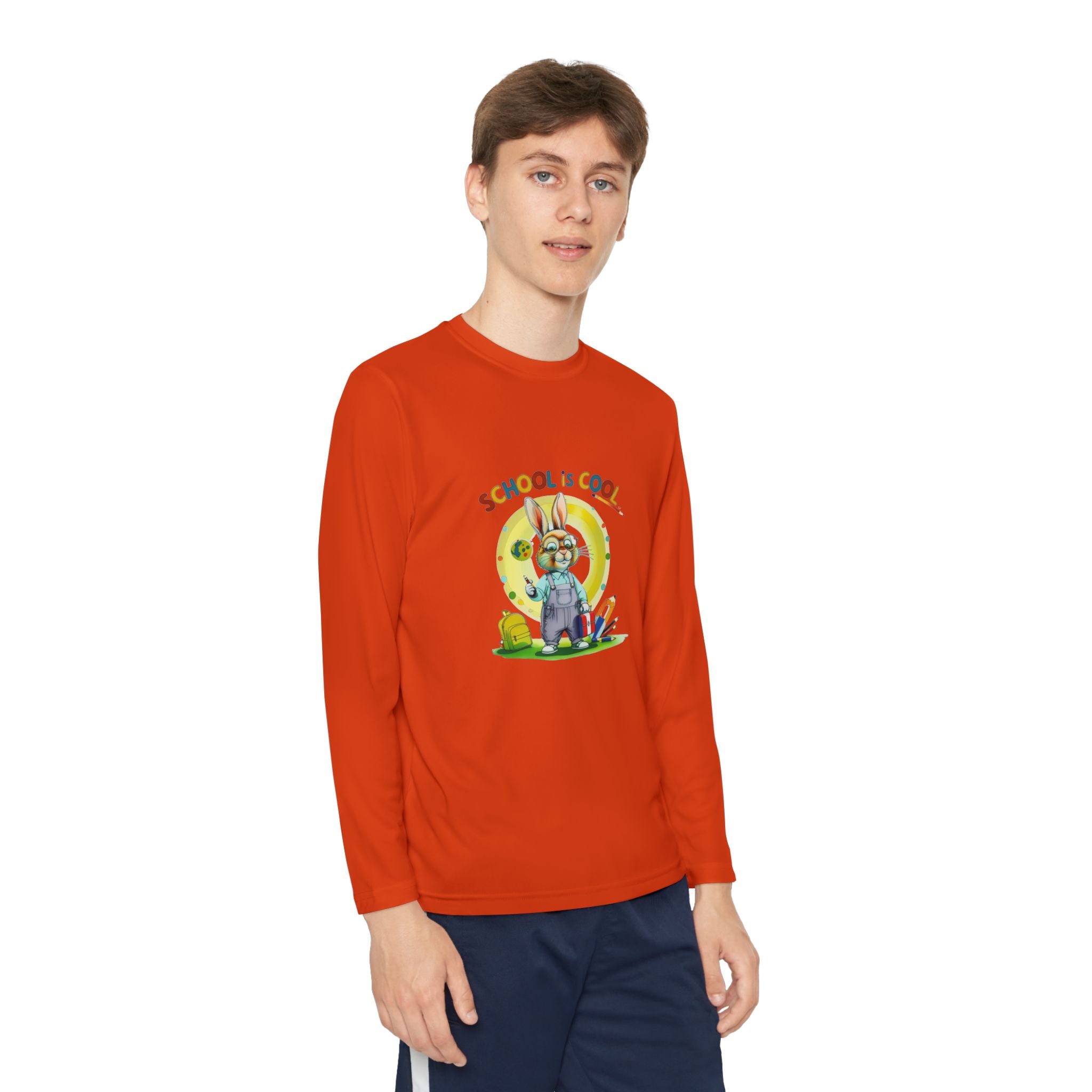 School is Cool Youth Long Sleeve Competitor Tee
