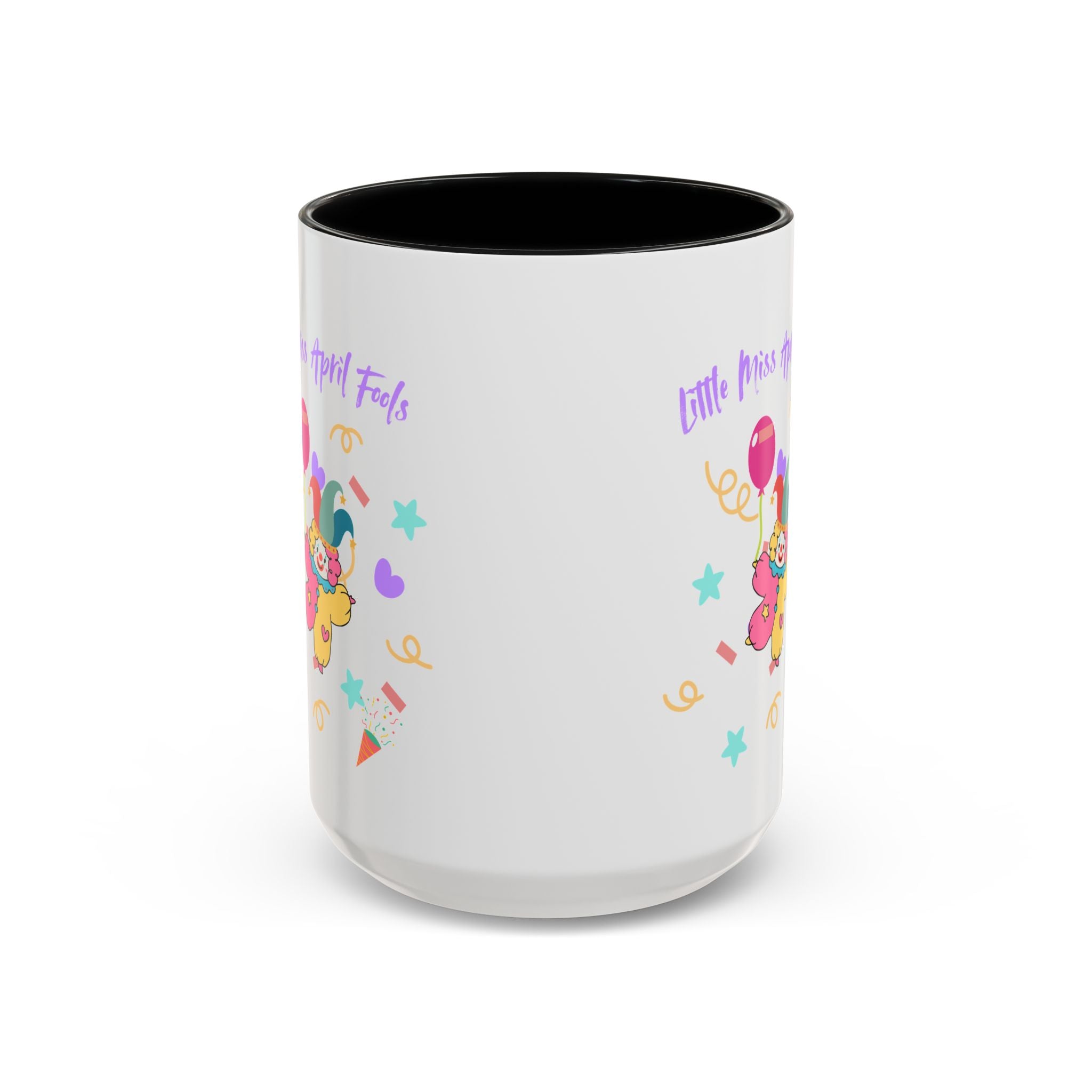 Little Miss April Fool's  Day Accent Coffee Mug - Fun & Whimsical 11oz/15oz