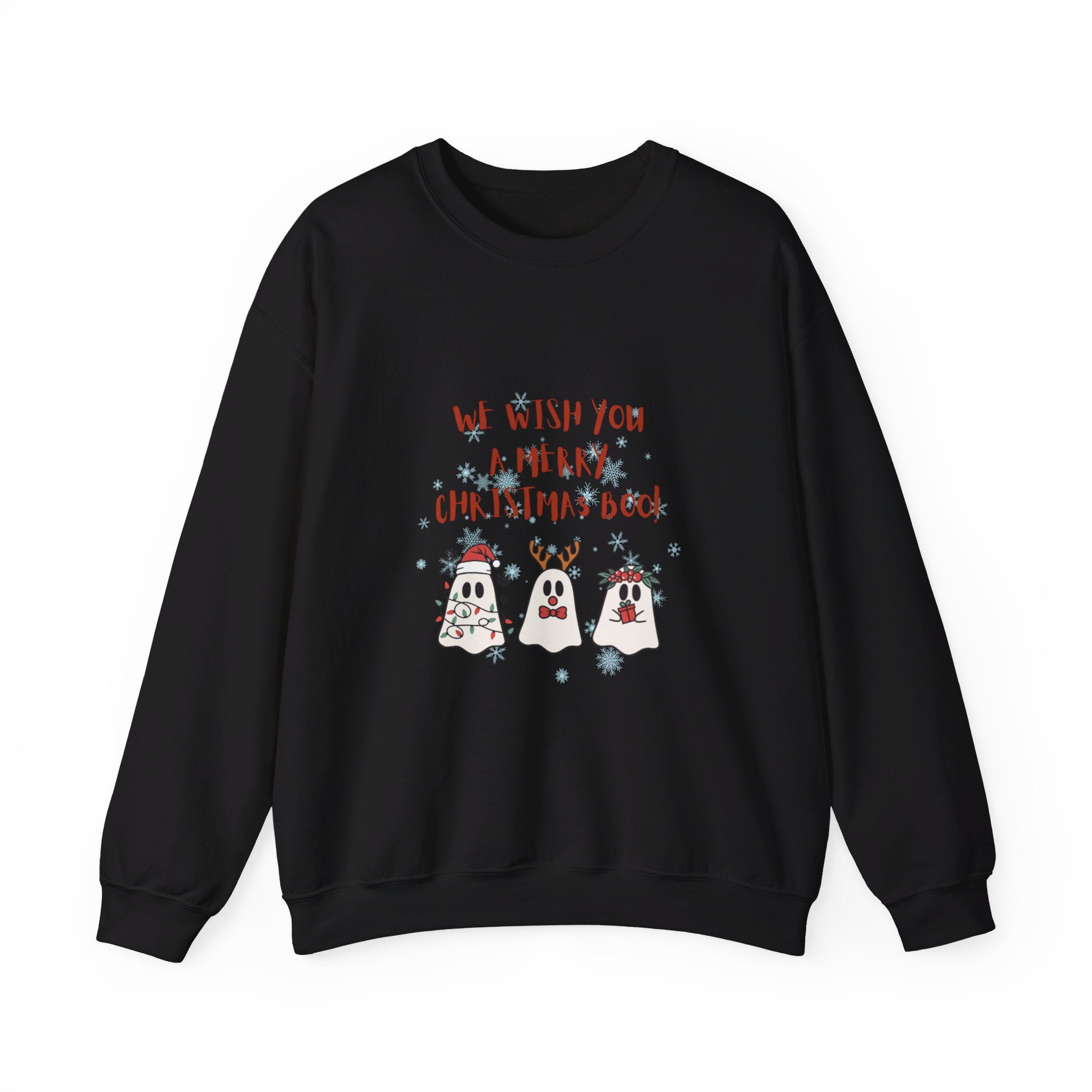We Wish You A Merry Christmas Boo Unisex Heavy Blend™ Crewneck Sweatshirt