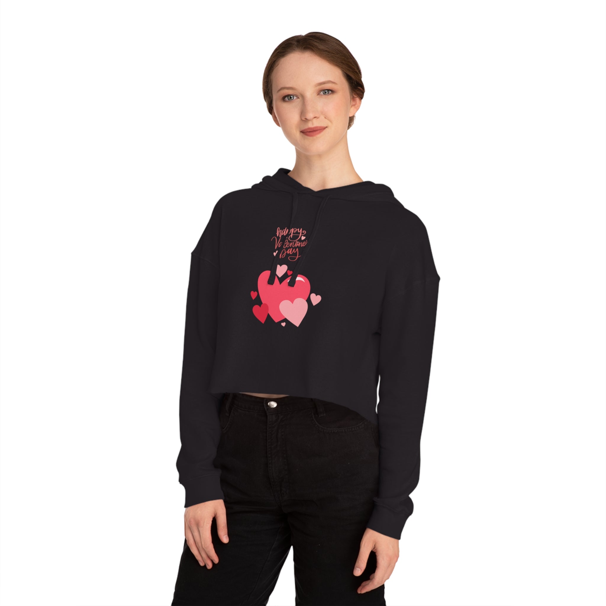 Be My Sweetheart Women’s Cropped Hooded Sweatshirt
