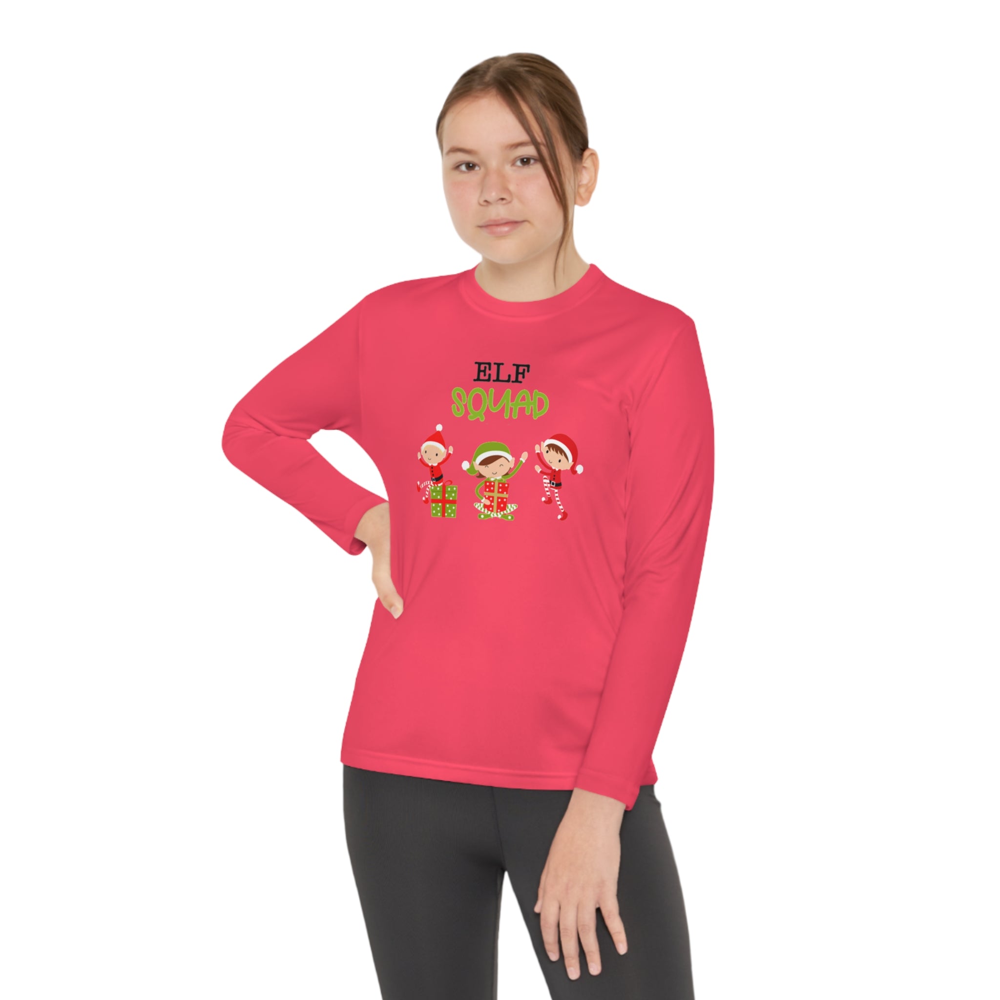 Elf Squad Youth Long Sleeve Competitor Tee