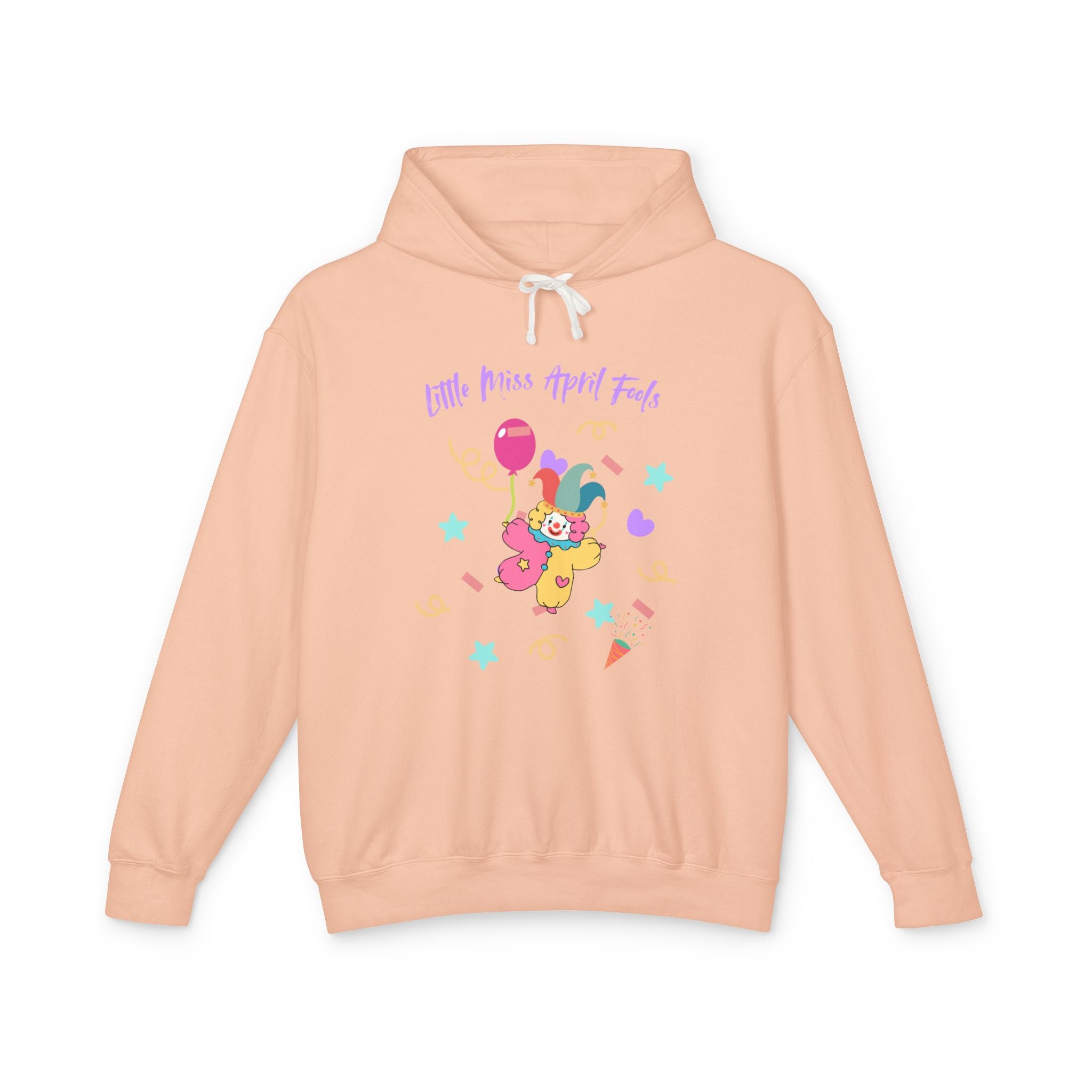 Little Miss April Fool's Day Unisex Lightweight Hooded Sweatshirt