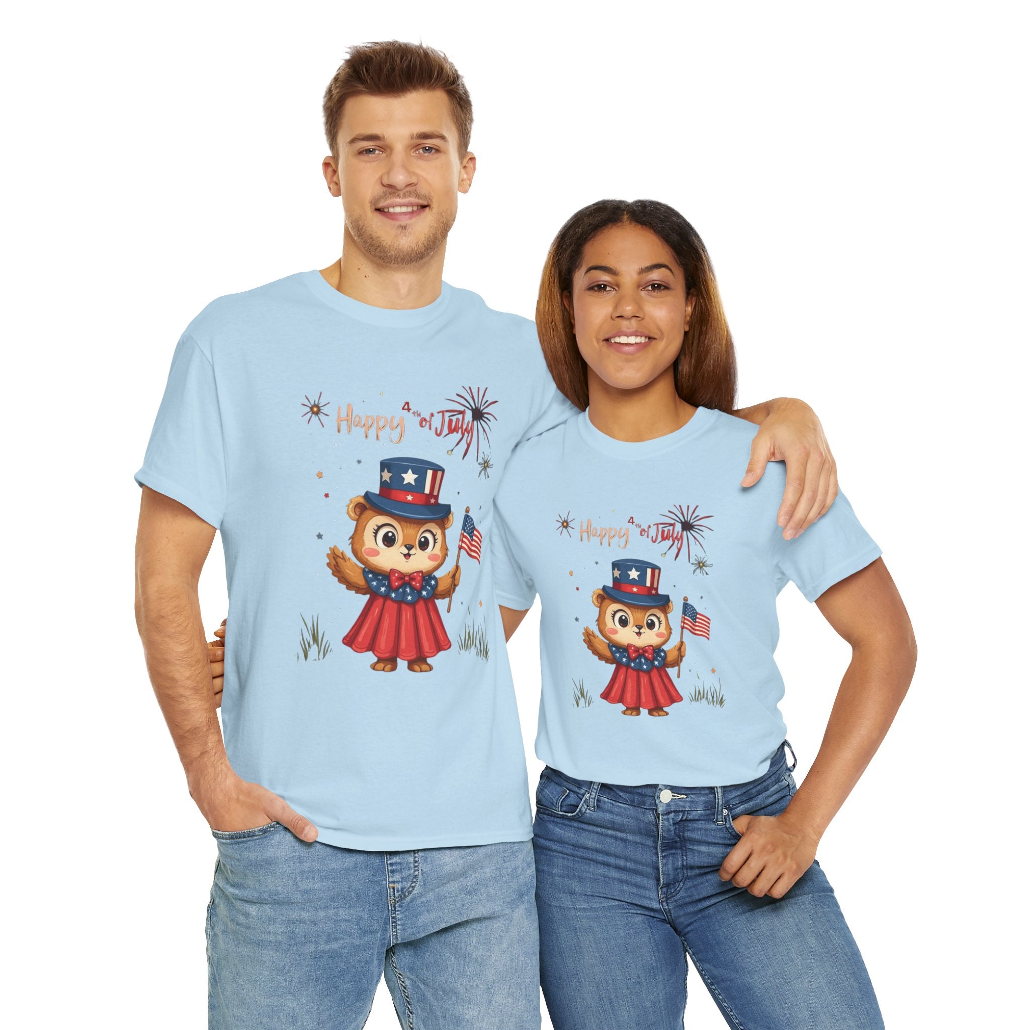 Happy Independence Day Unisex Heavy Cotton T-Shirt