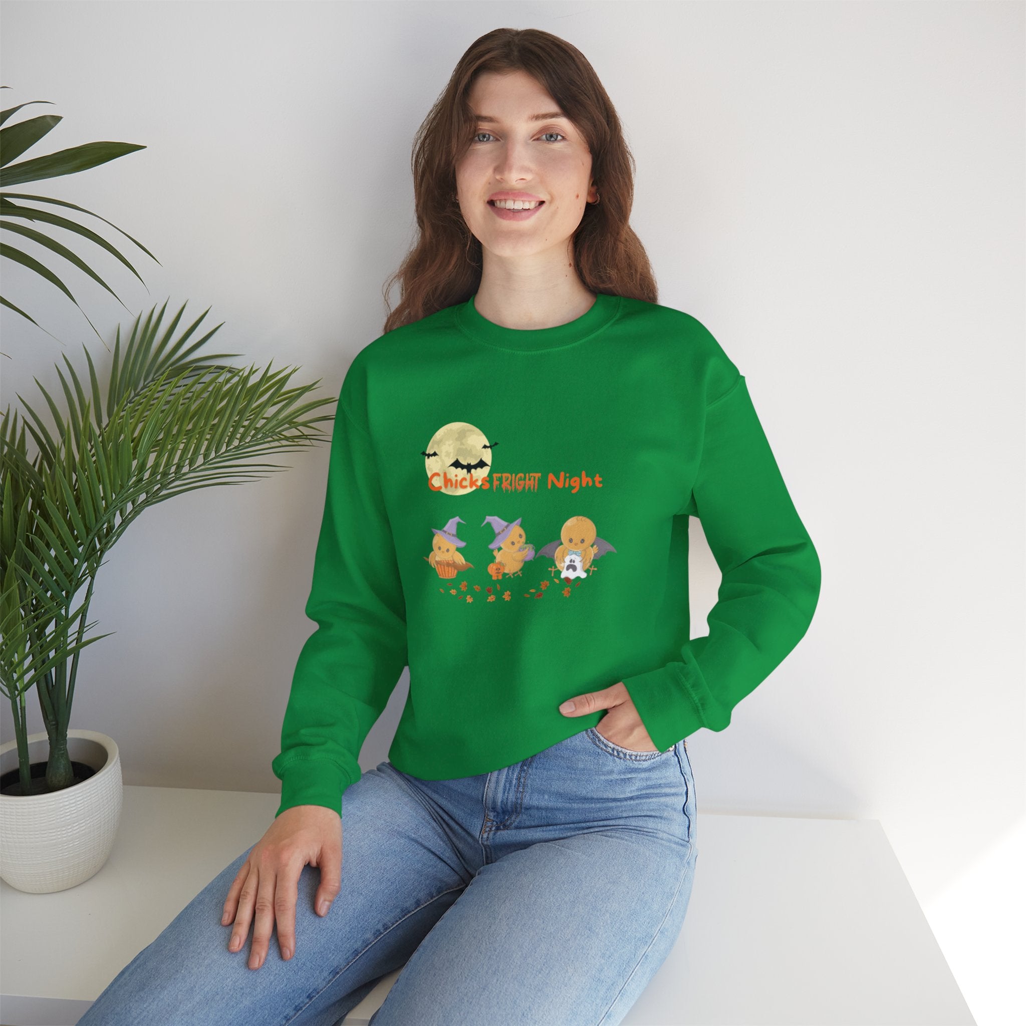 Chicks Fright Night Unisex Heavy Blend™ Crewneck Sweatshirt