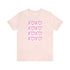 XOXO Unisex Jersey Short Sleeve Tee