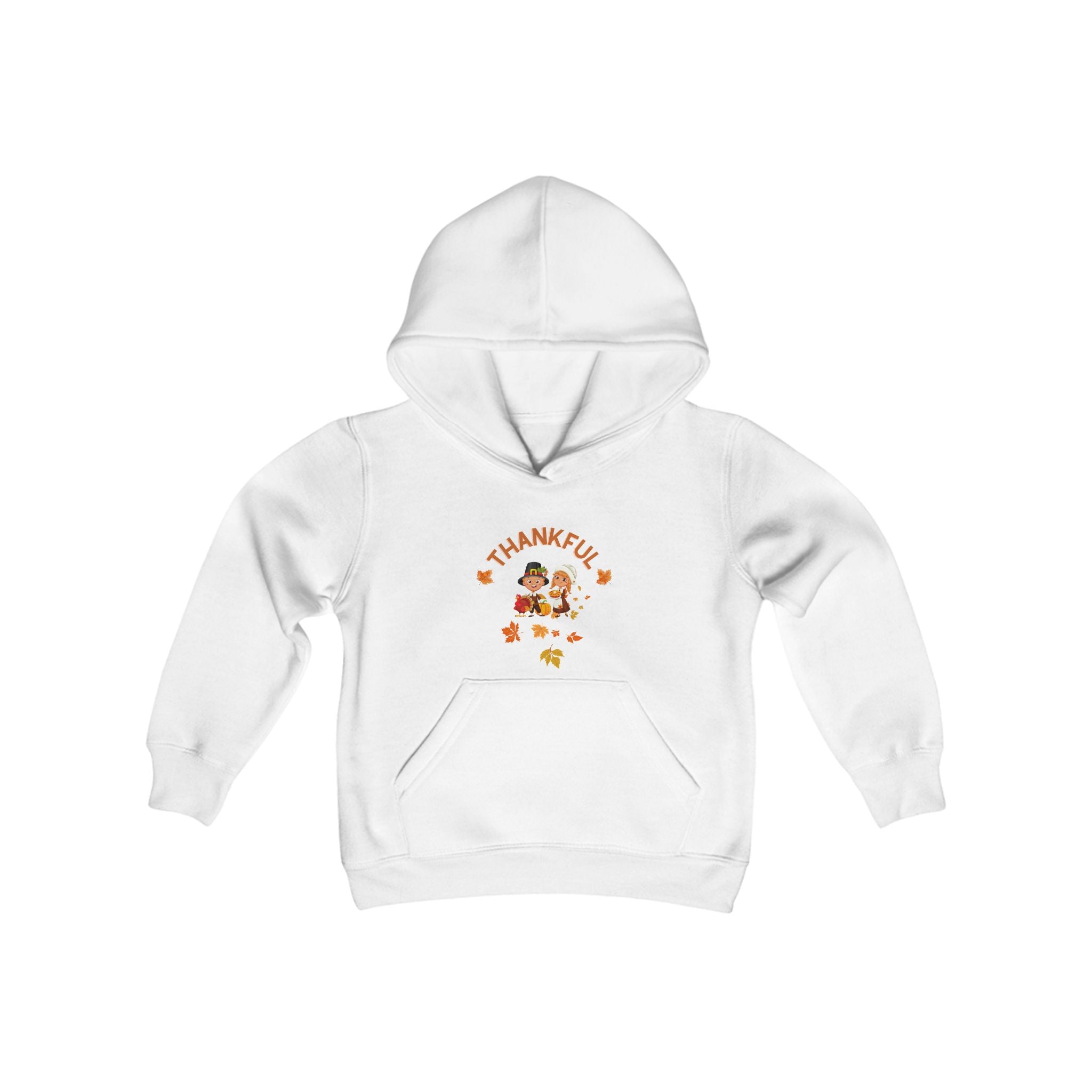 Pilgrims Turkey Day Youth Heavy Blend Hooded Sweatshirt