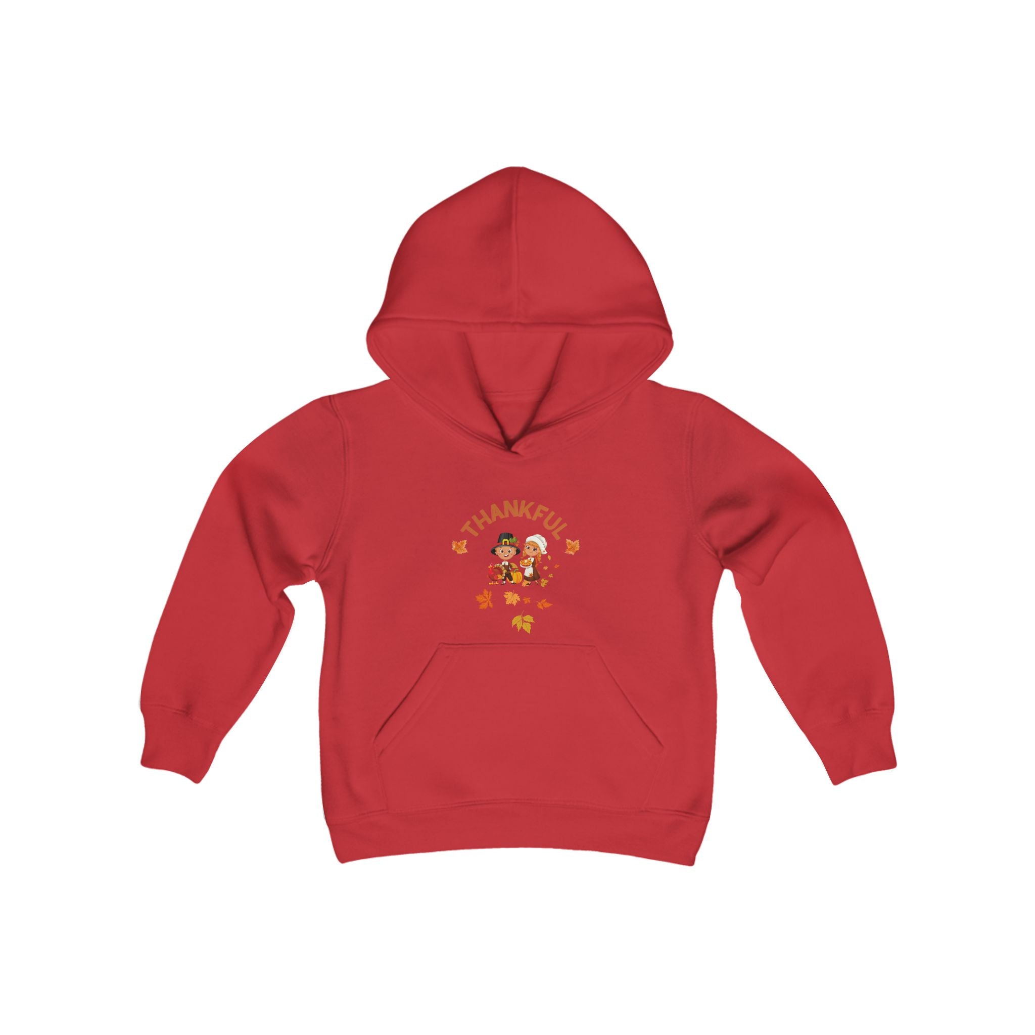 Pilgrims Turkey Day Youth Heavy Blend Hooded Sweatshirt
