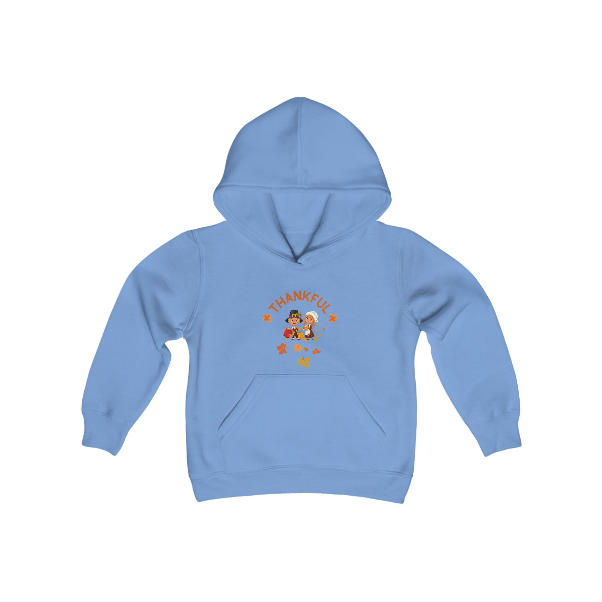 Pilgrims Turkey Day Youth Heavy Blend Hooded Sweatshirt