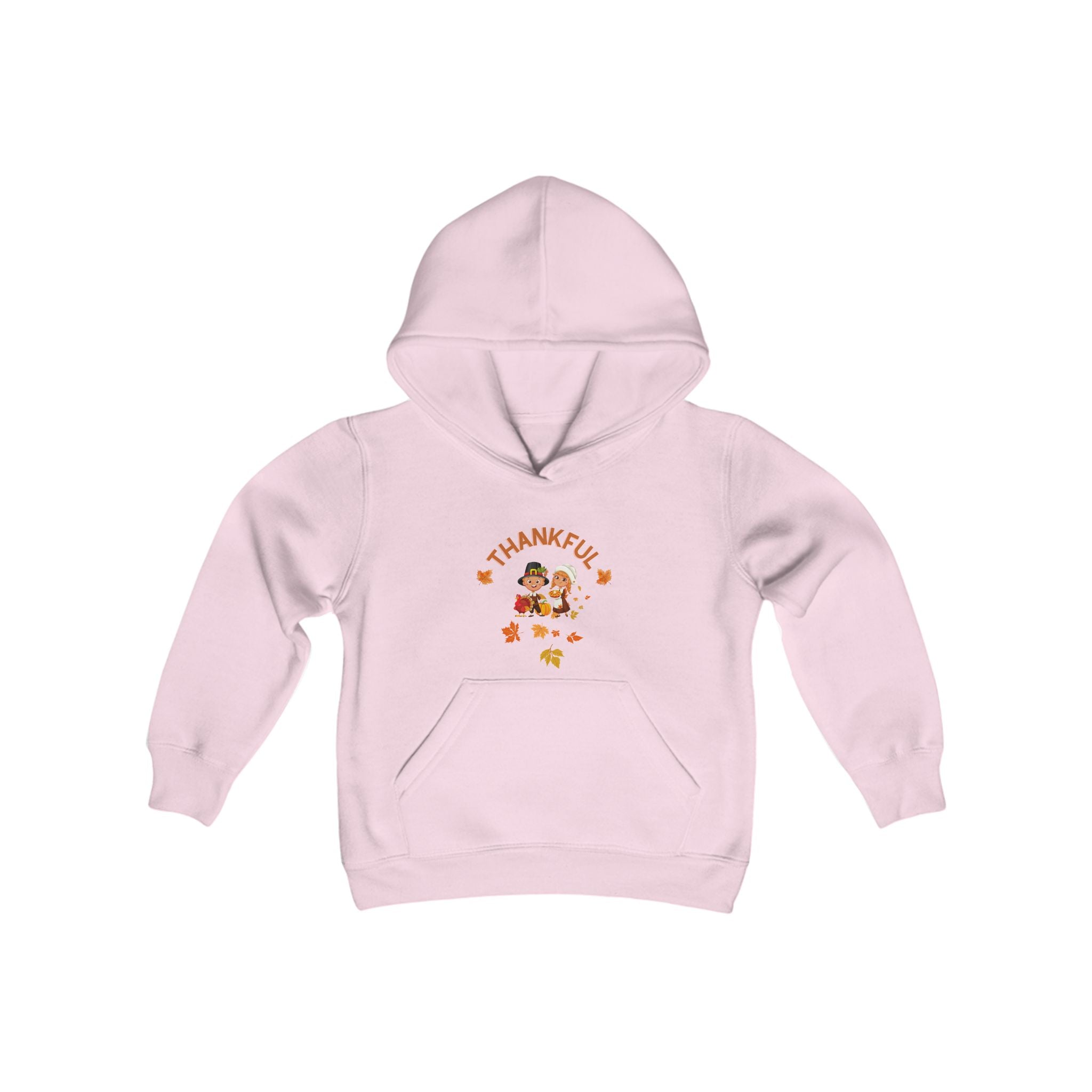 Pilgrims Turkey Day Youth Heavy Blend Hooded Sweatshirt