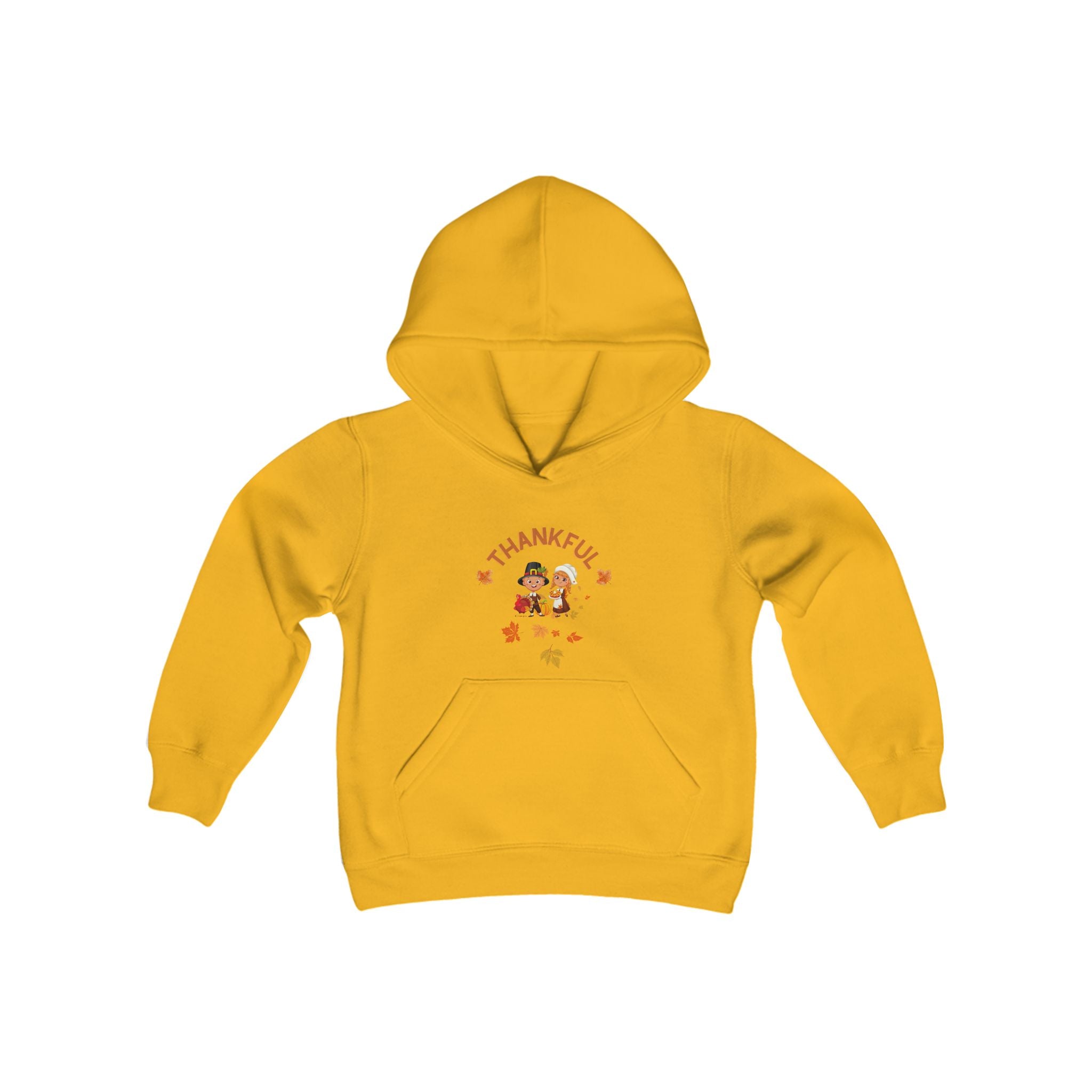 Pilgrims Turkey Day Youth Heavy Blend Hooded Sweatshirt