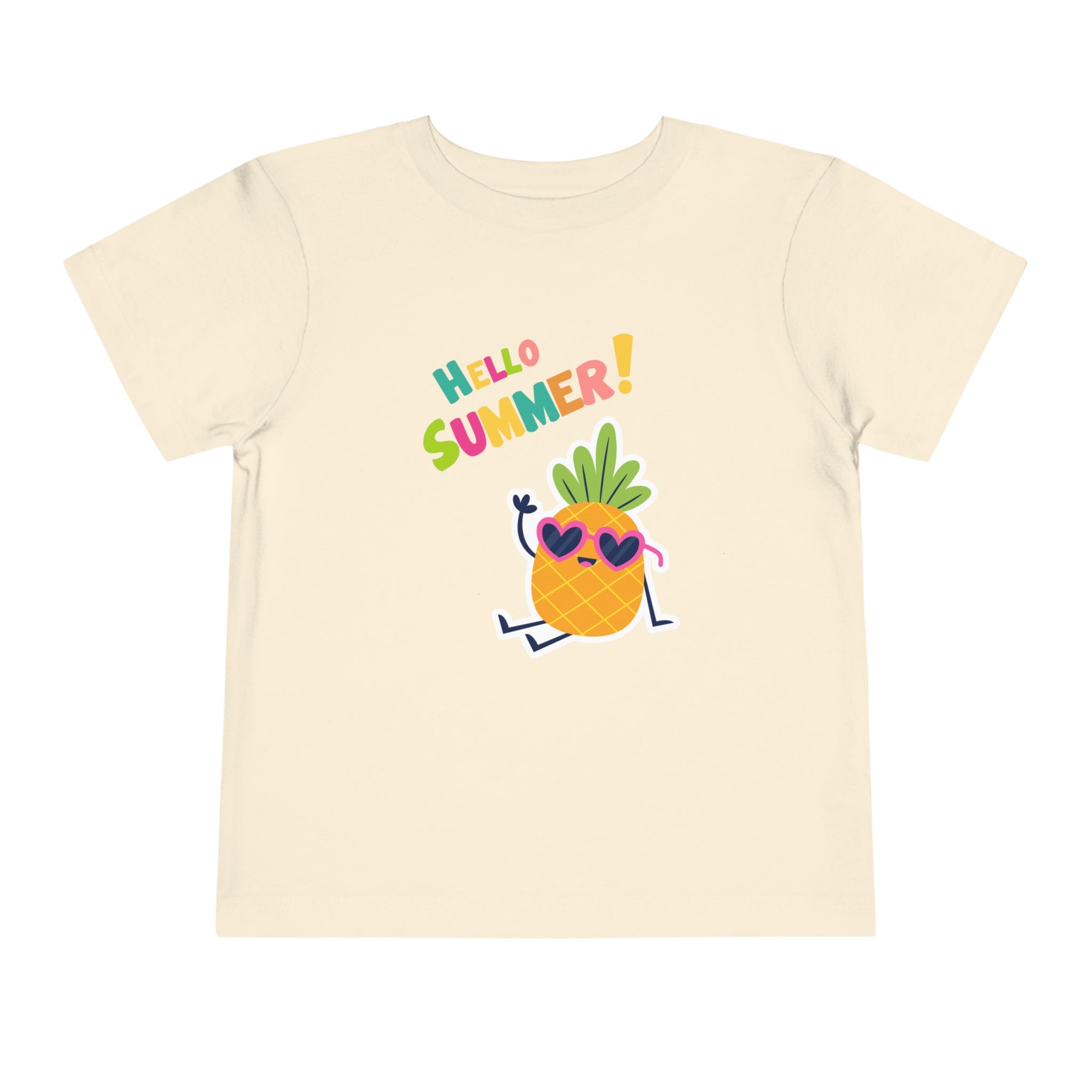 Hello Pineapple Summer Toddler Short Sleeve Tee