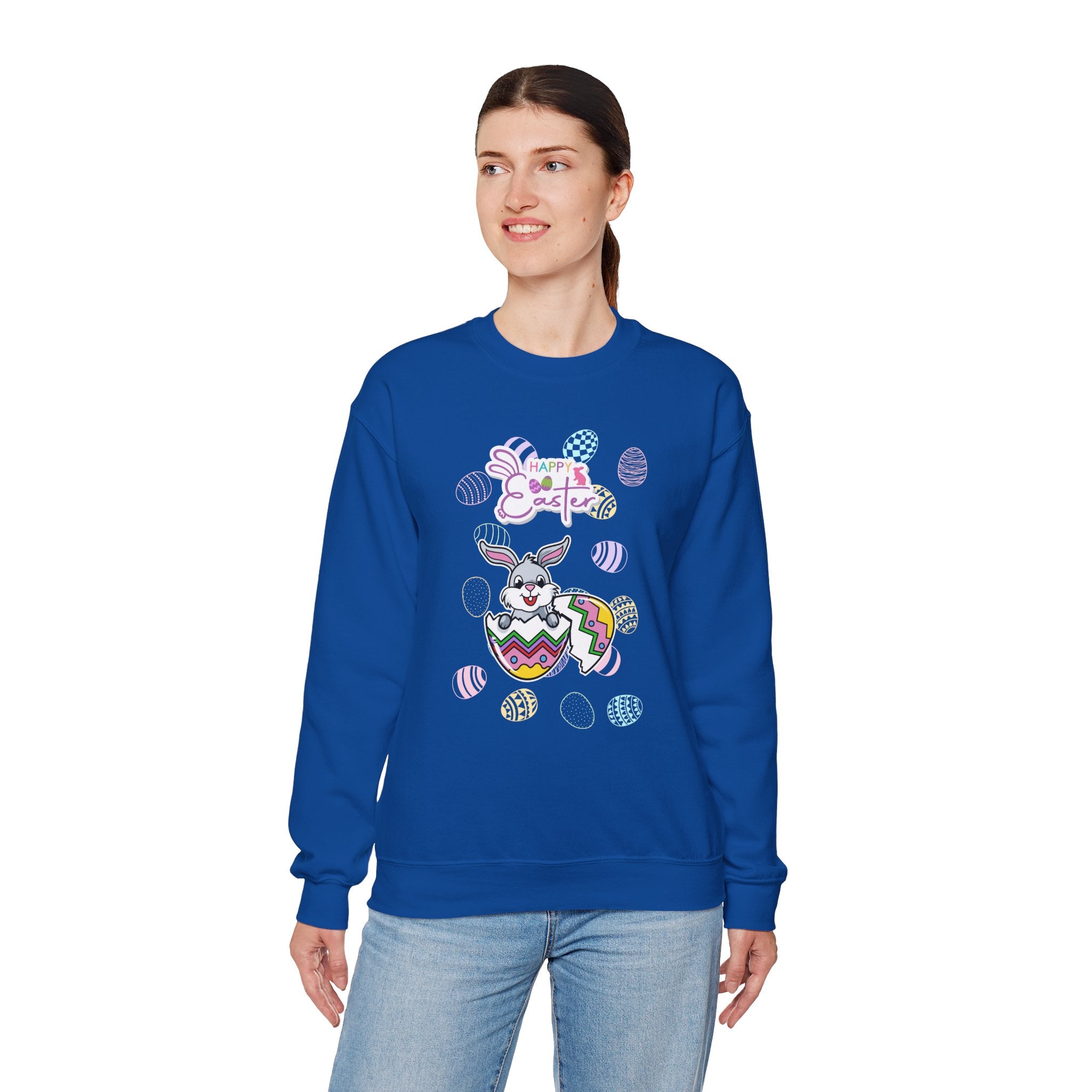 Easter Greetings Crewneck Sweatshirt – Unisex Heavy Blend™ – Happy Easter Design