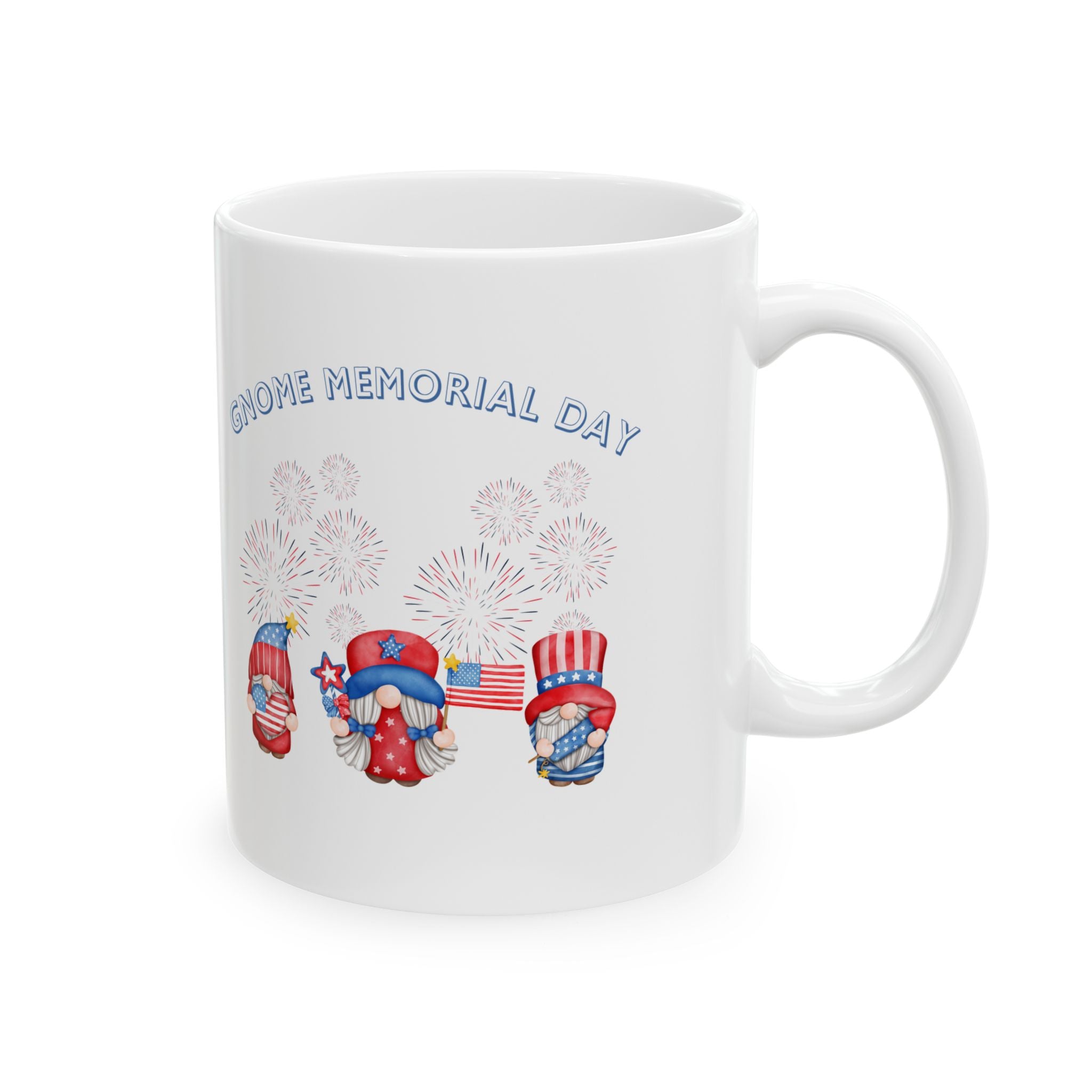 Gnome  Memorial Day Ceramic Mug 11oz & 15oz