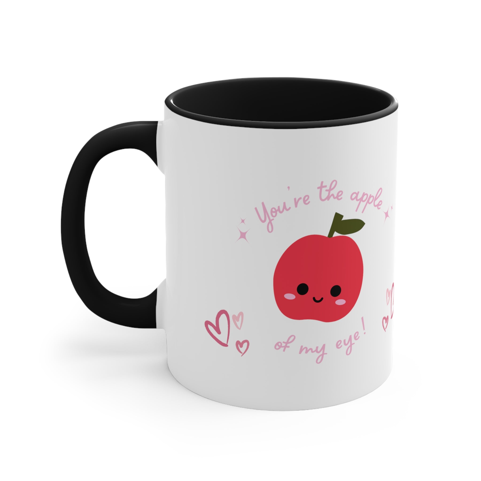 You Are The Apple Of My Eyes Accent Coffee Mug, 11oz
