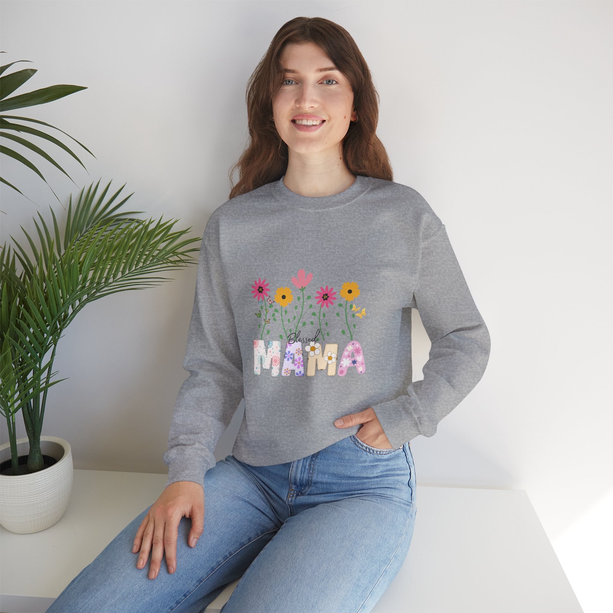 Blessed Mama Crewneck Sweatshirt