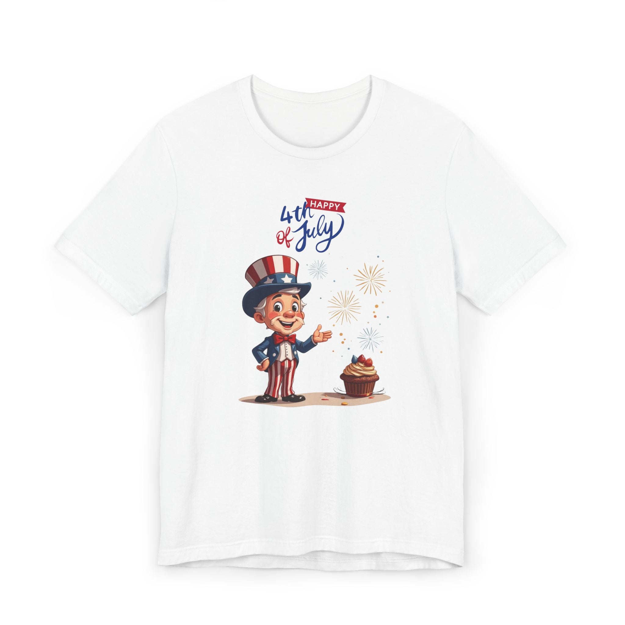 Uncle Sam Happy 4th of July Unisex Jersey T-Shirt