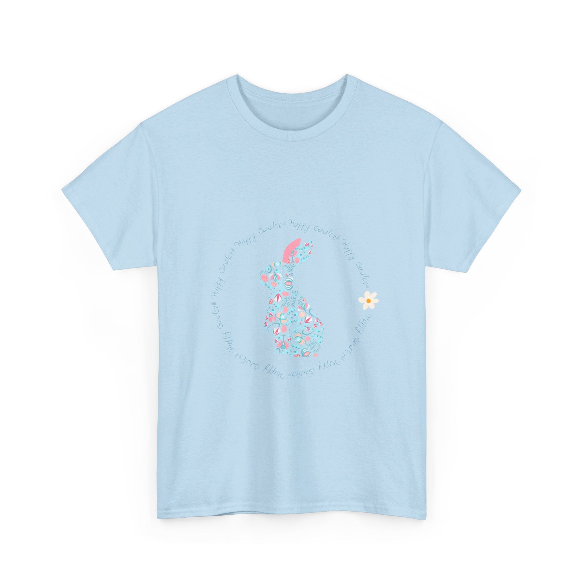 Happy Easter Rabbit Day Unisex Heavy Cotton Tee