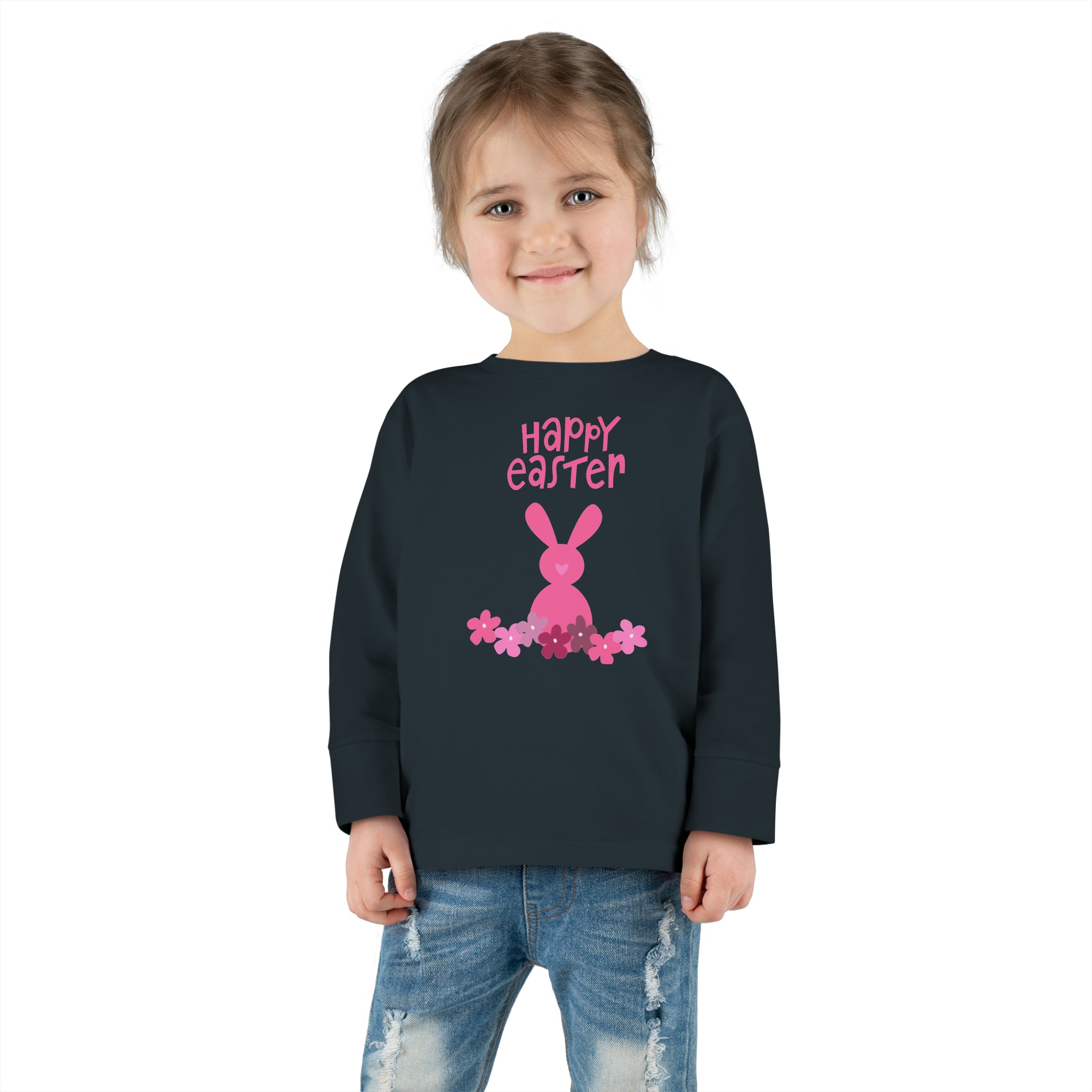 Happy Bunny Day Toddler Long Sleeve Tee