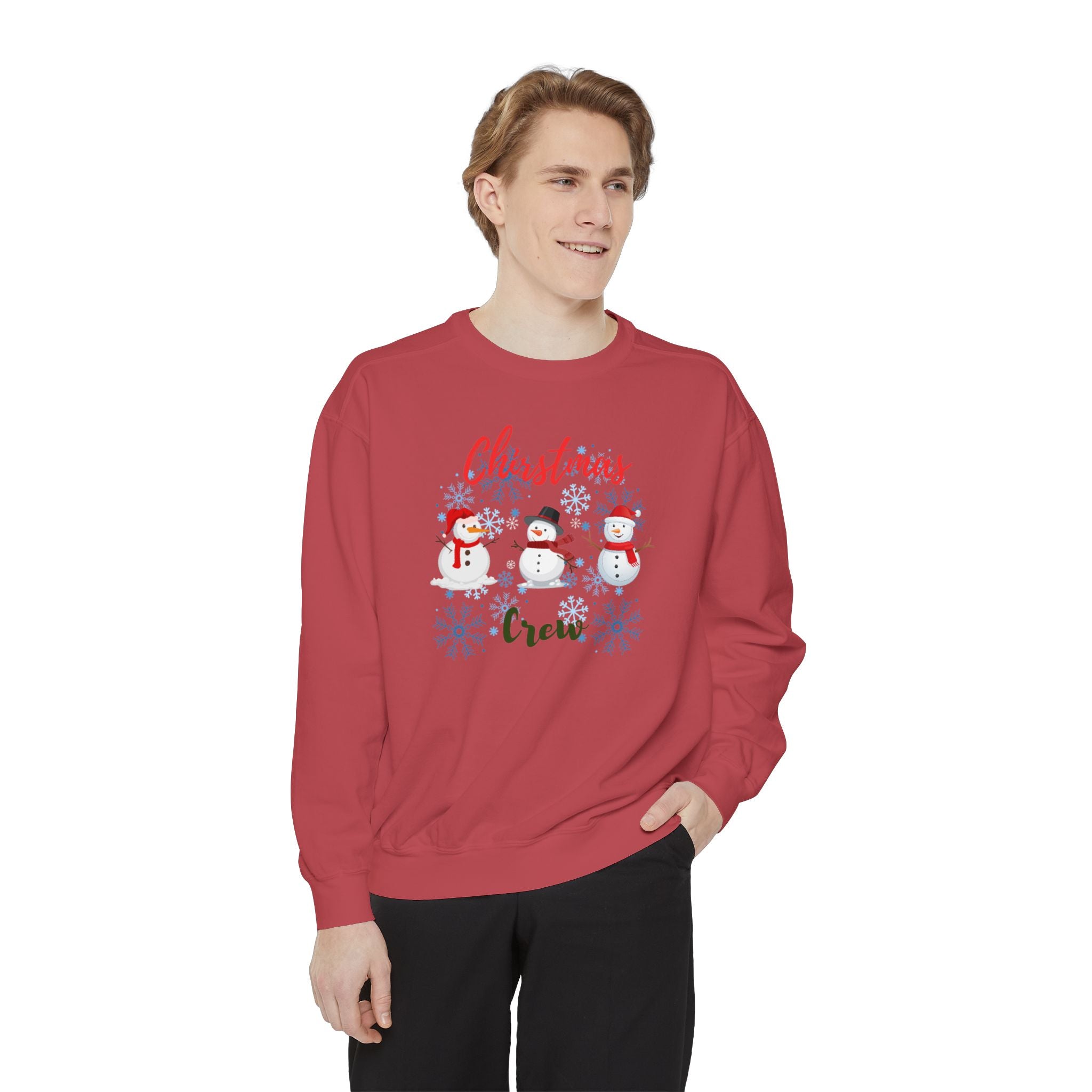 Christmas Crew Unisex Garment-Dyed Sweatshirt