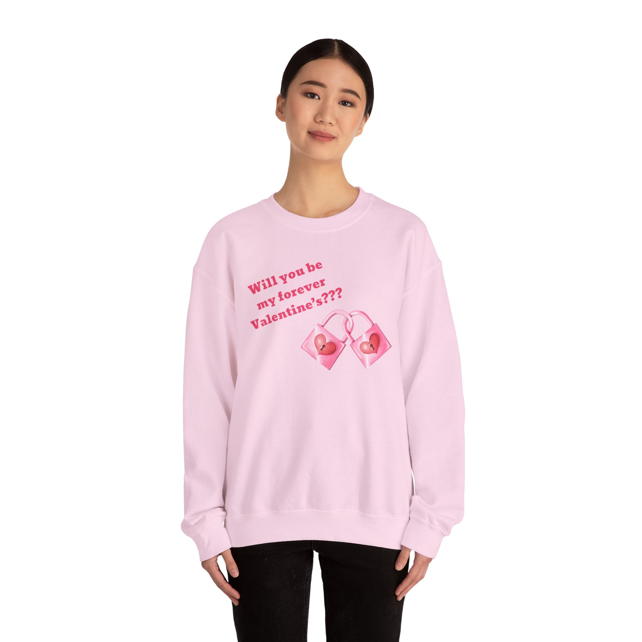 Will You Be My Forever Valentine?? Unisex Heavy Blend™ Crewneck Sweatshirt