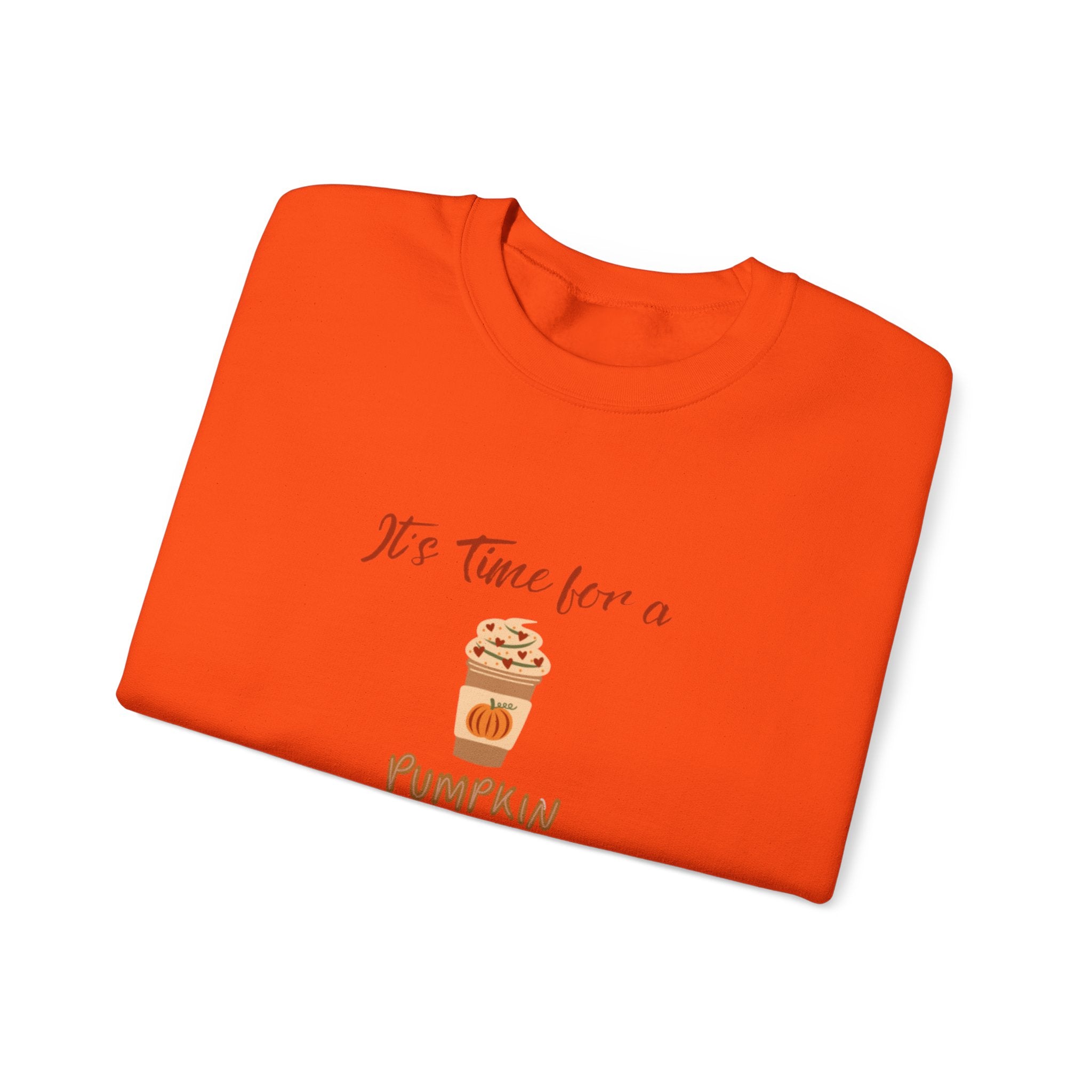 It's Time For A Pumpkin Spice Unisex Heavy Blend™ Crewneck Sweatshirt