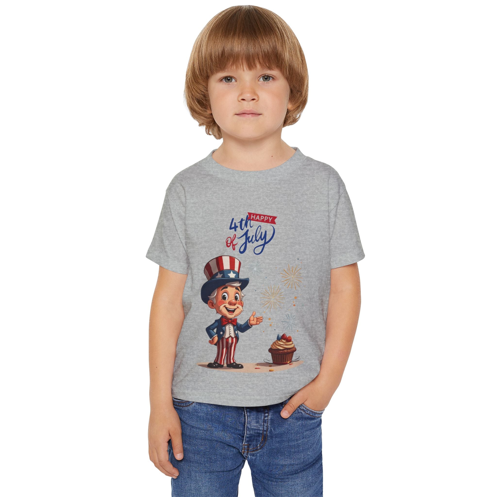 Uncle Sam Happy 4th of July Toddler T-Shirt
