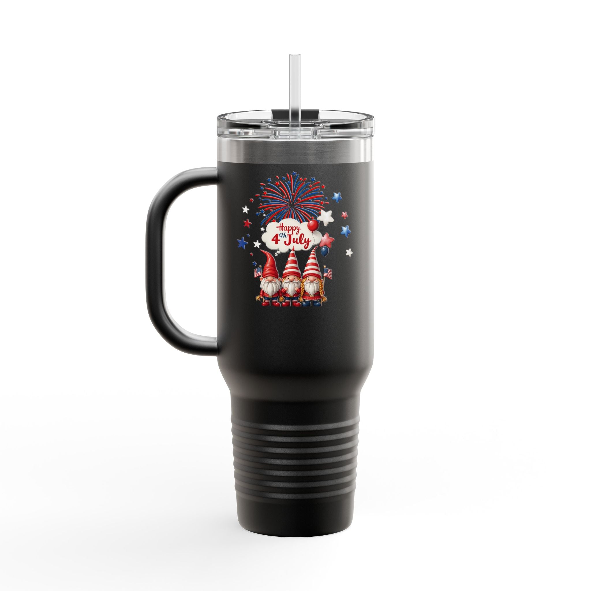 Gnome 4th of July Insulated Travel Mug - 40oz,