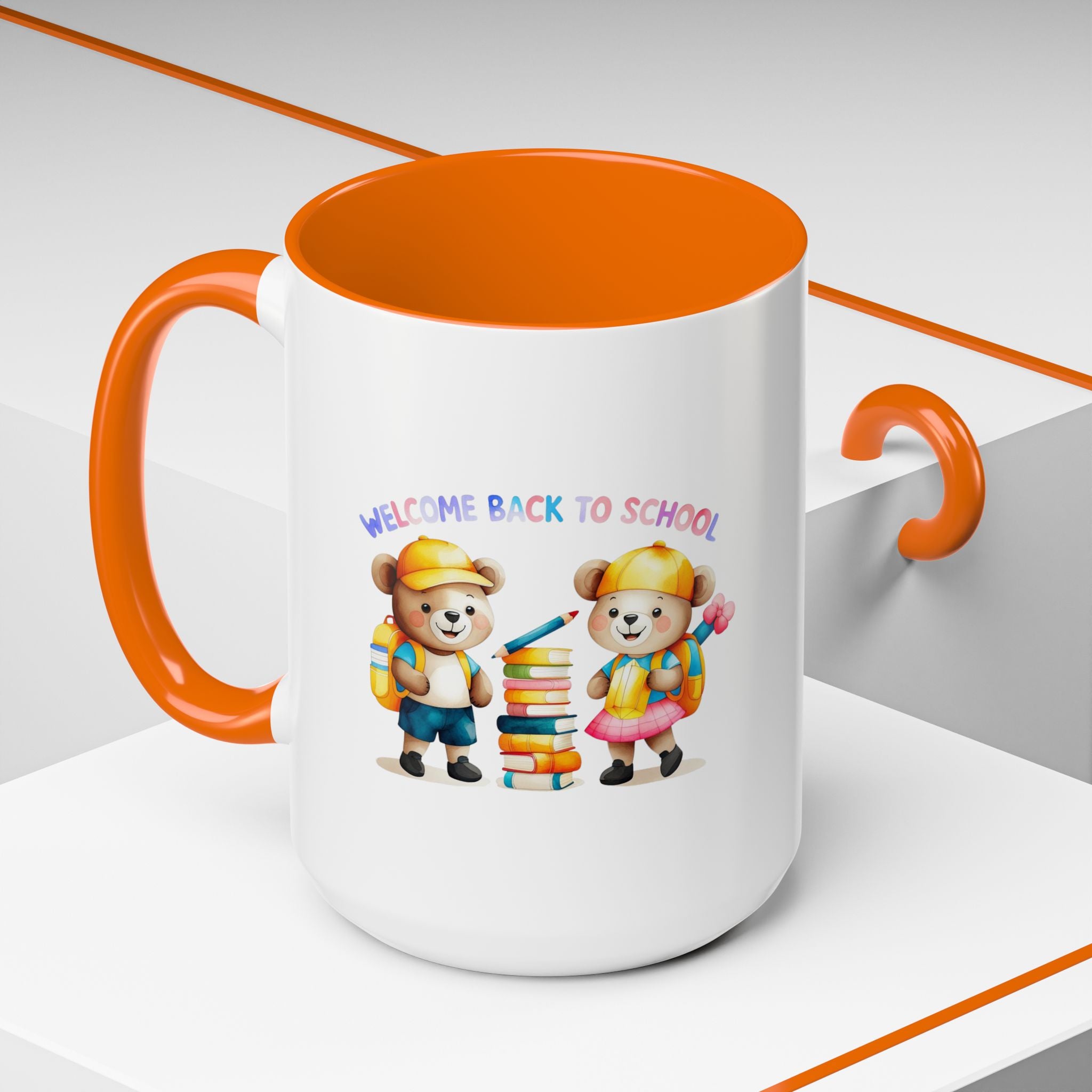 Welcome Back to School Bear Coffee Mug - 11oz, 15oz