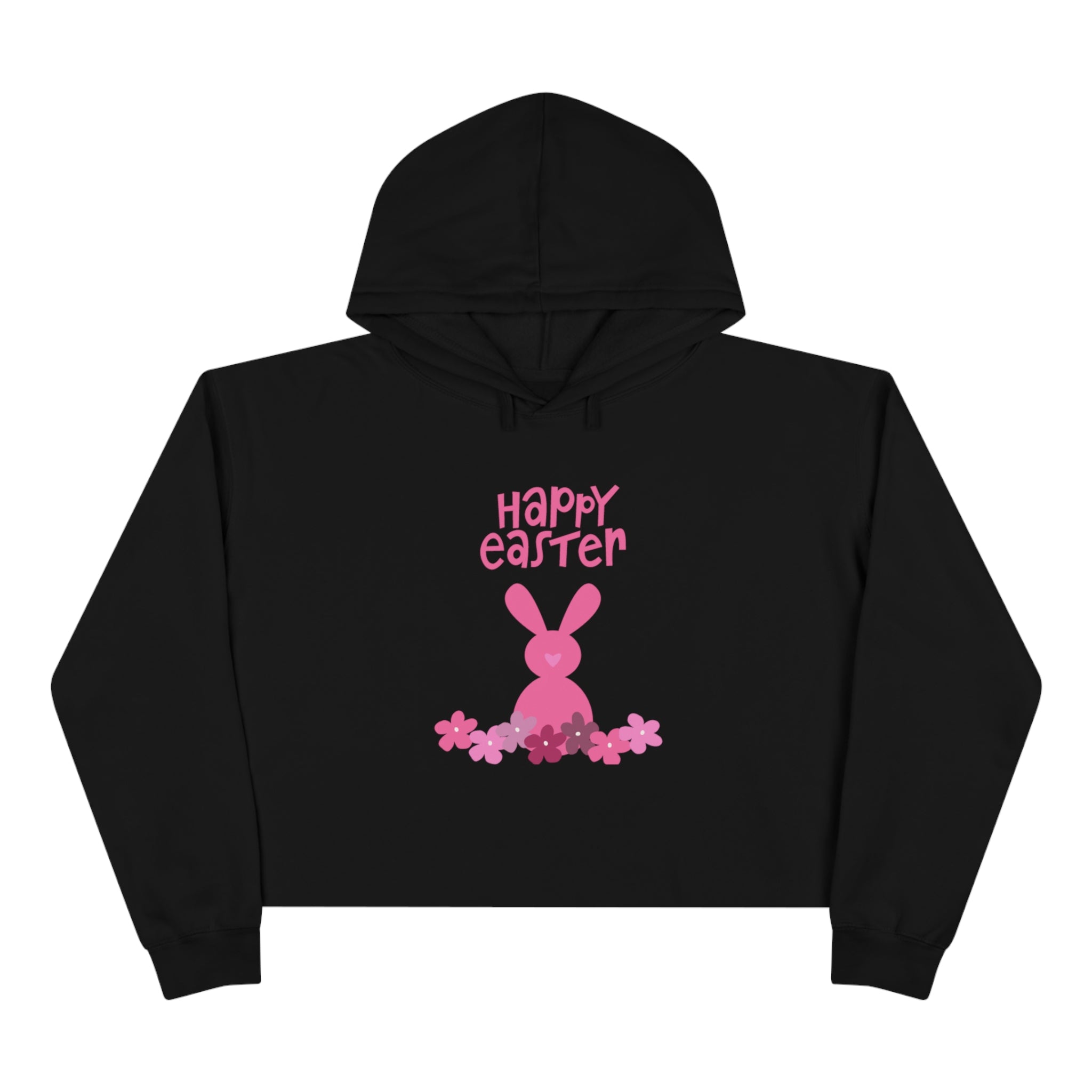 Happy Bunny Day Crop Hoodie